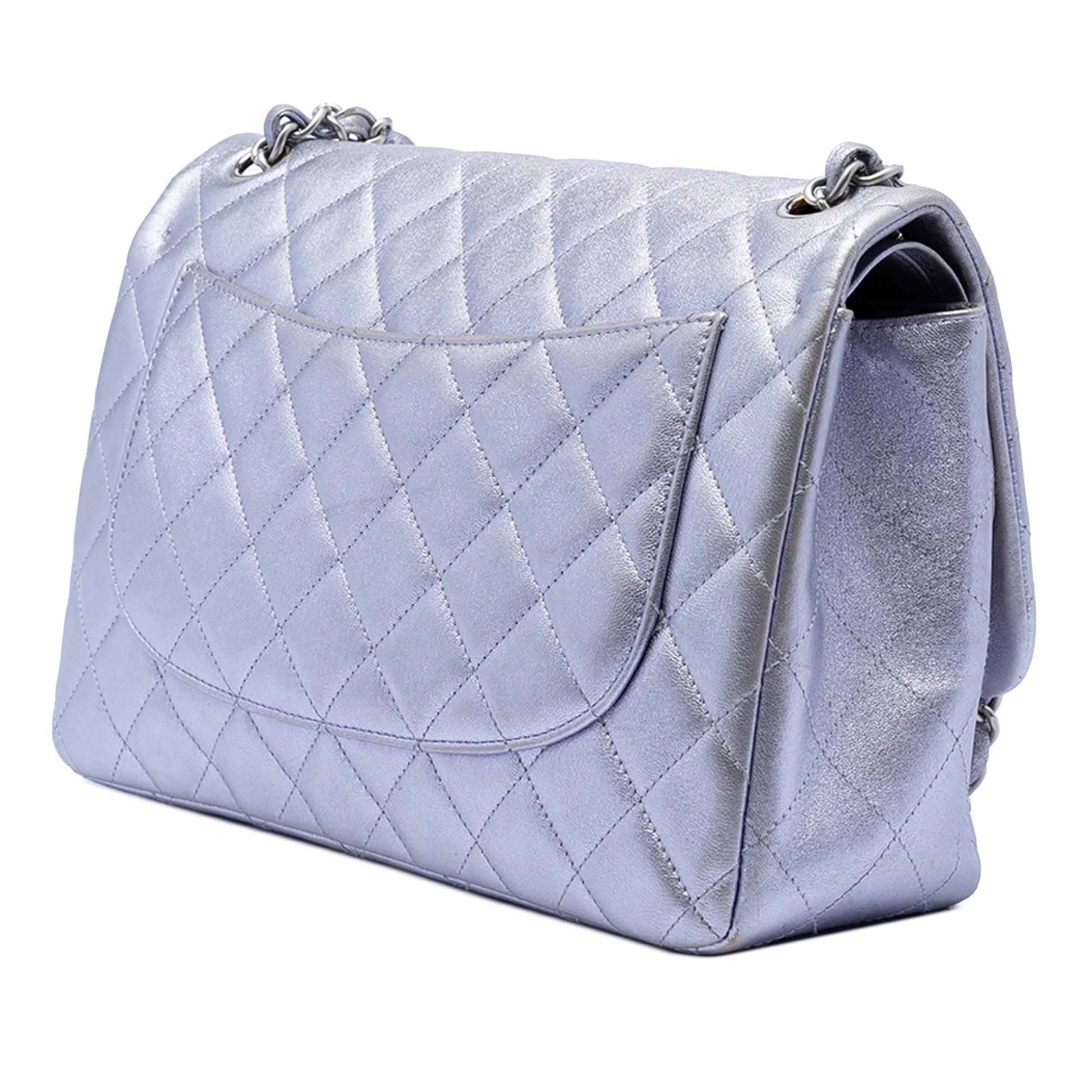Chanel Jumbo Classic Metallic Lambskin Double Flap
