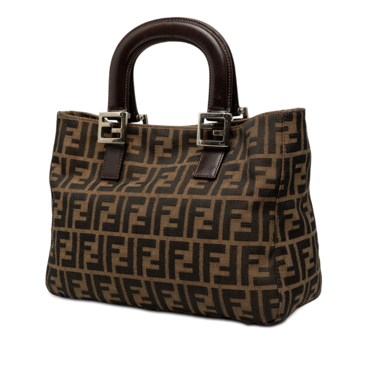 Fendi Small Zucca Canvas Twins Tote