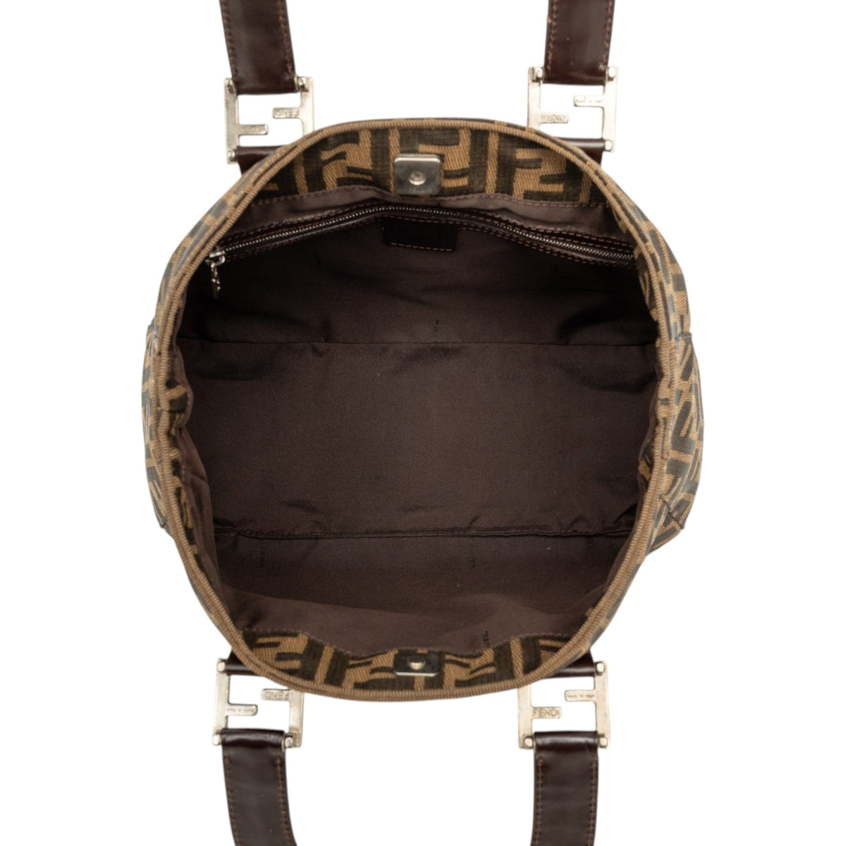Fendi Small Zucca Canvas Twins Tote