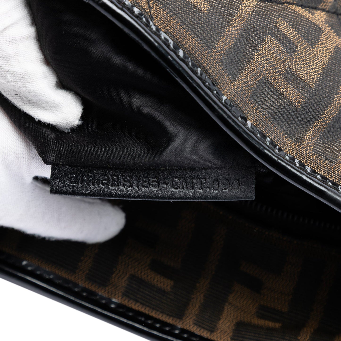 Fendi Medium Quilted Zucca Canvas Roll Tote