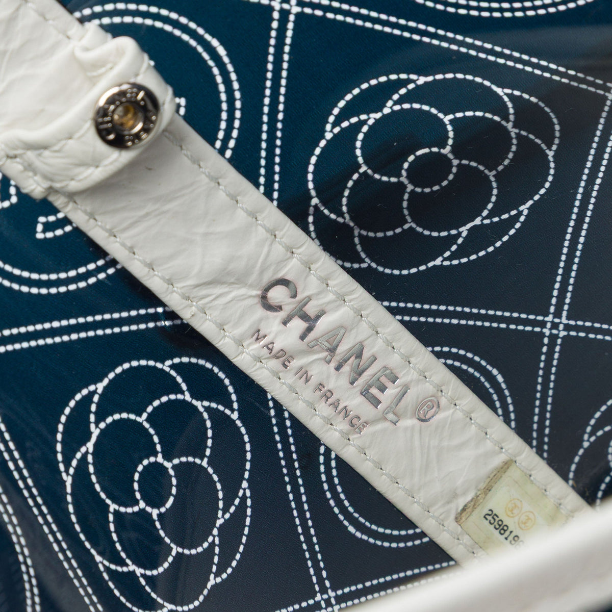 Chanel Small PVC and Crumpled Calfskin Camellia Coco Bucket Bag