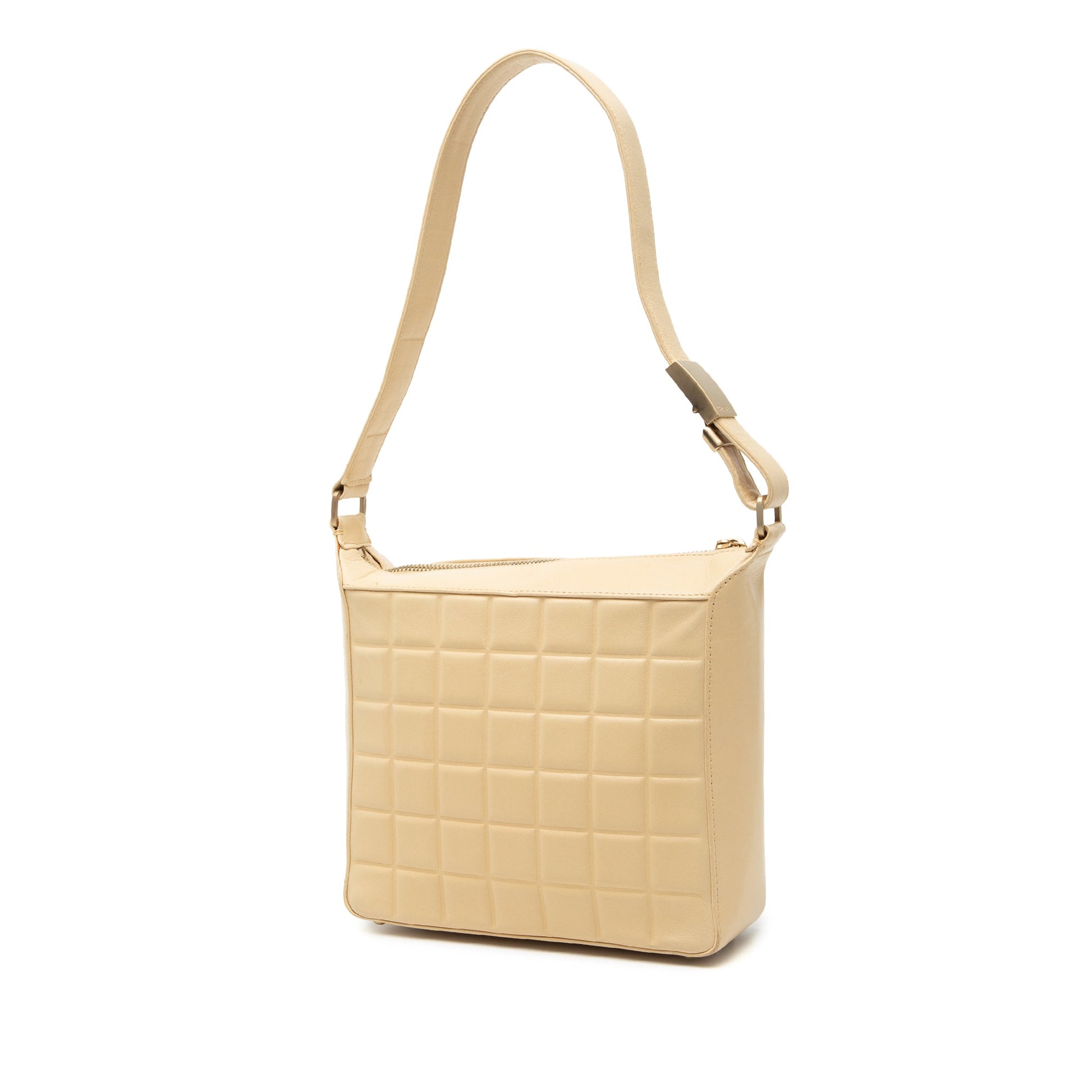 Chanel CC Chocolate Bar Lambskin Shoulder Bag