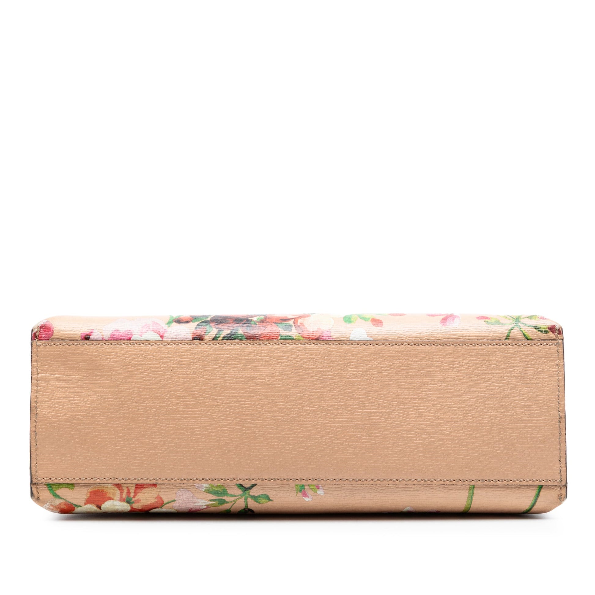 Gucci Small Calfskin Blooms Bamboo Daily Satchel