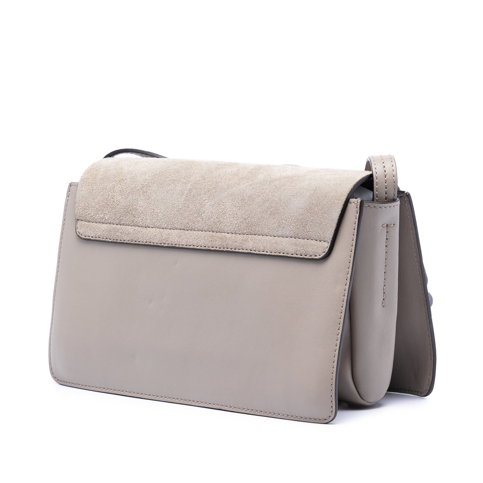 Small Suede and Calfskin Faye Crossbody