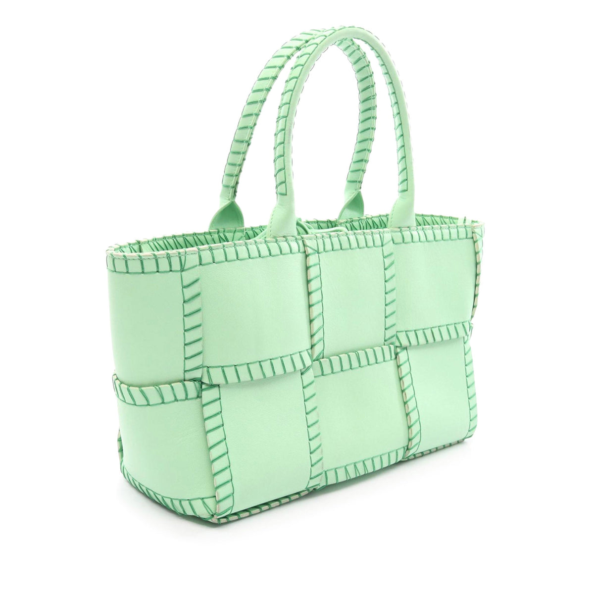 Bottega Veneta Small Lambskin Intrecciato Arco Tote