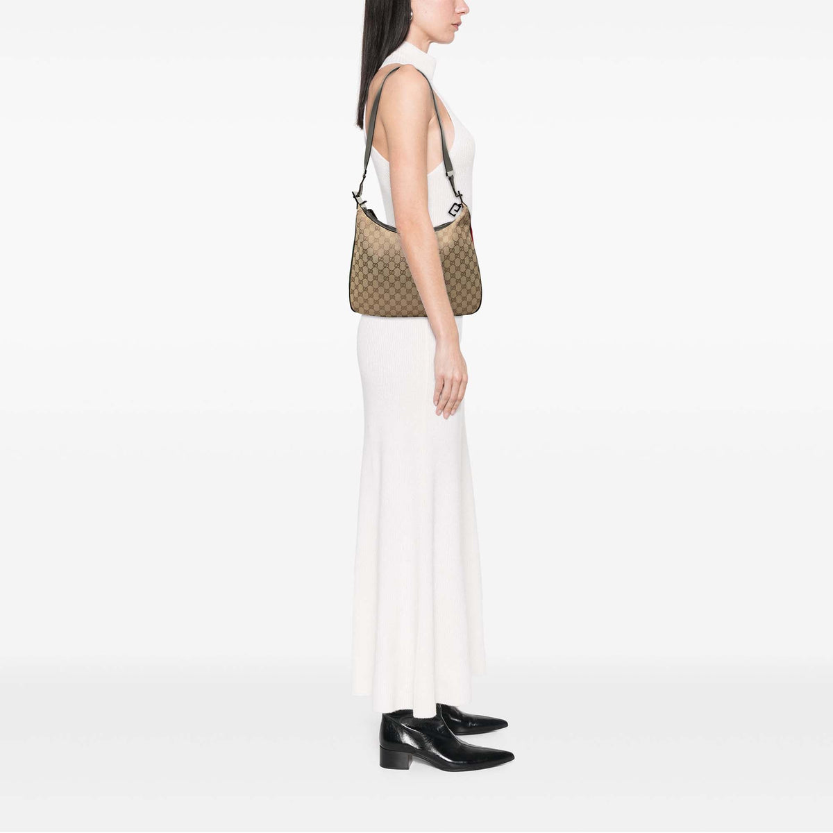 Gucci GG Canvas Web Attache Shoulder Bag