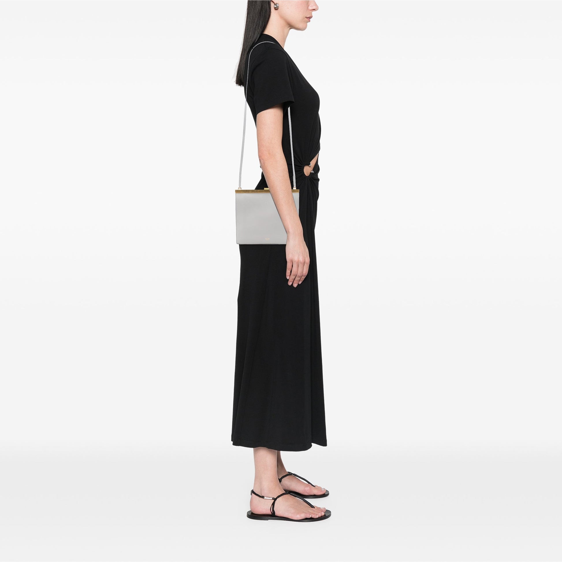 Mini Leather Clasp Crossbody