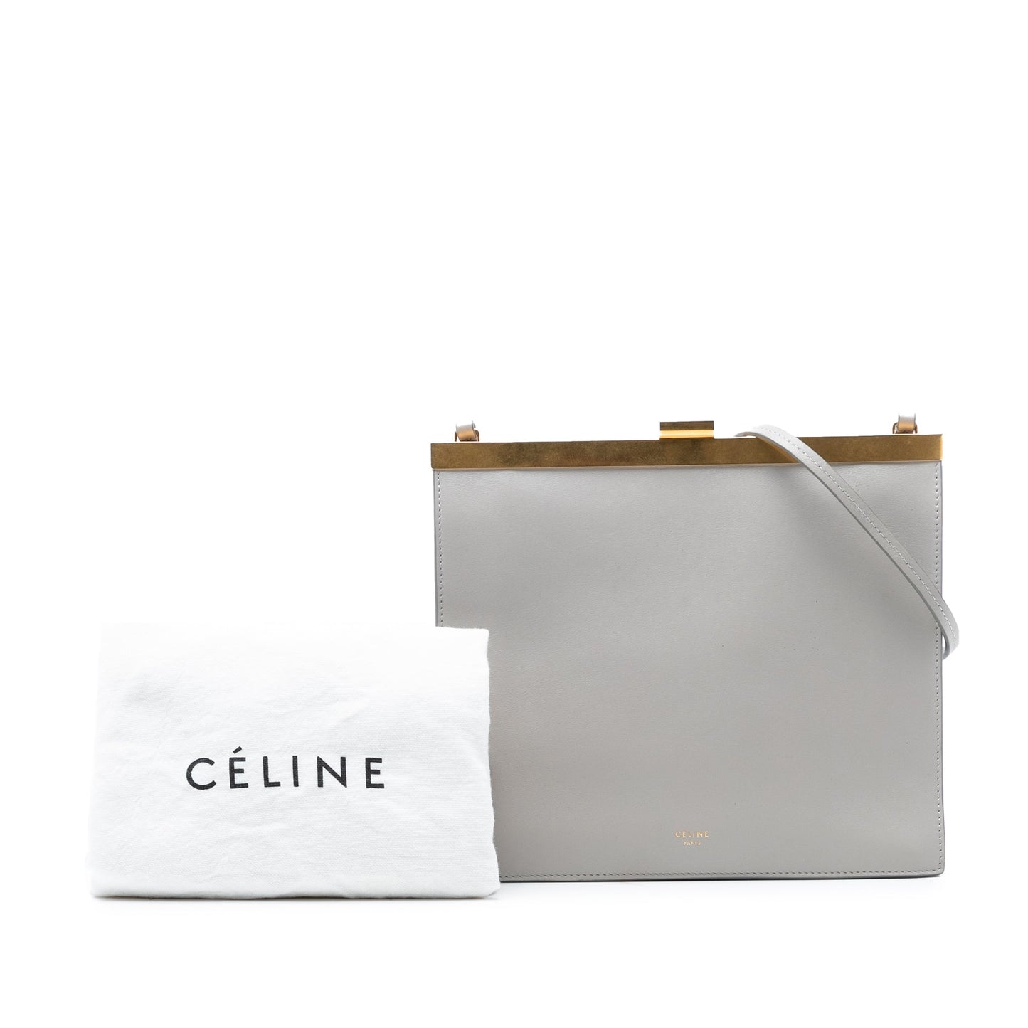 Mini Leather Clasp Crossbody