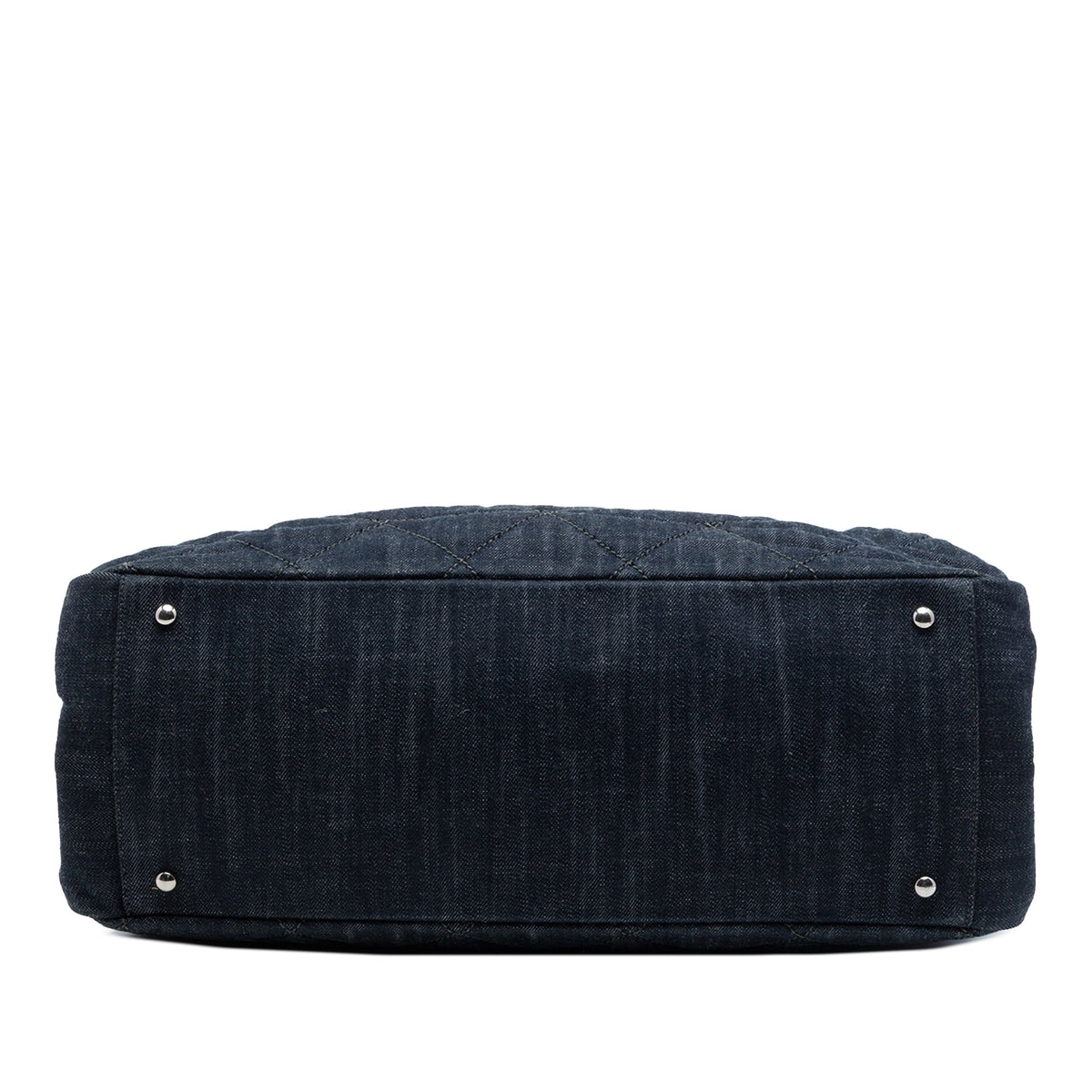 Chanel Large CC Quilted Denim Timeless Tote