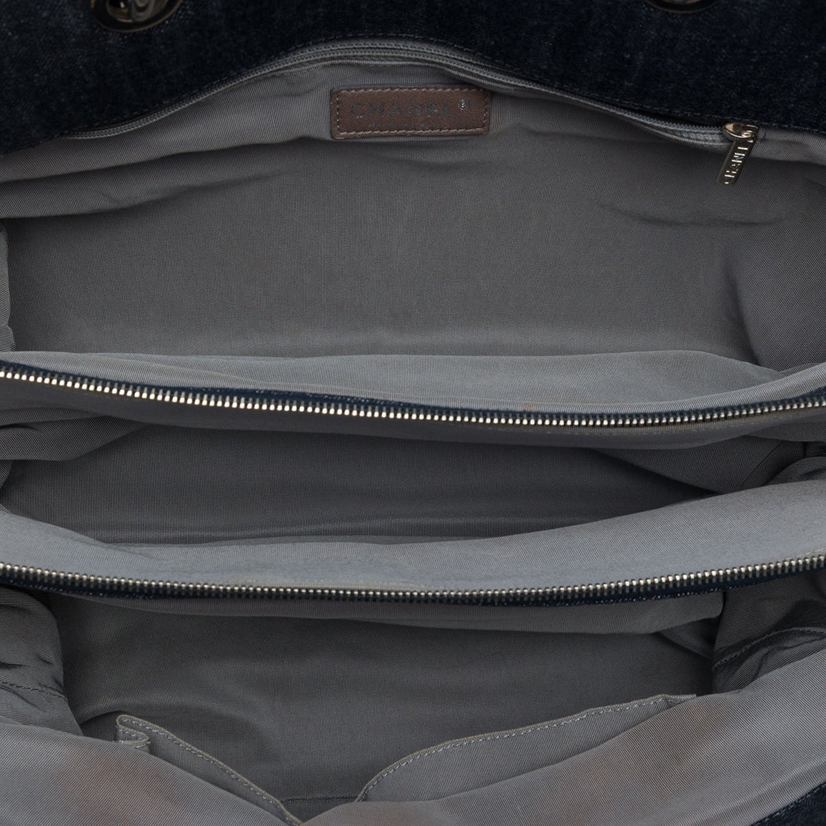 Chanel Large CC Quilted Denim Timeless Tote
