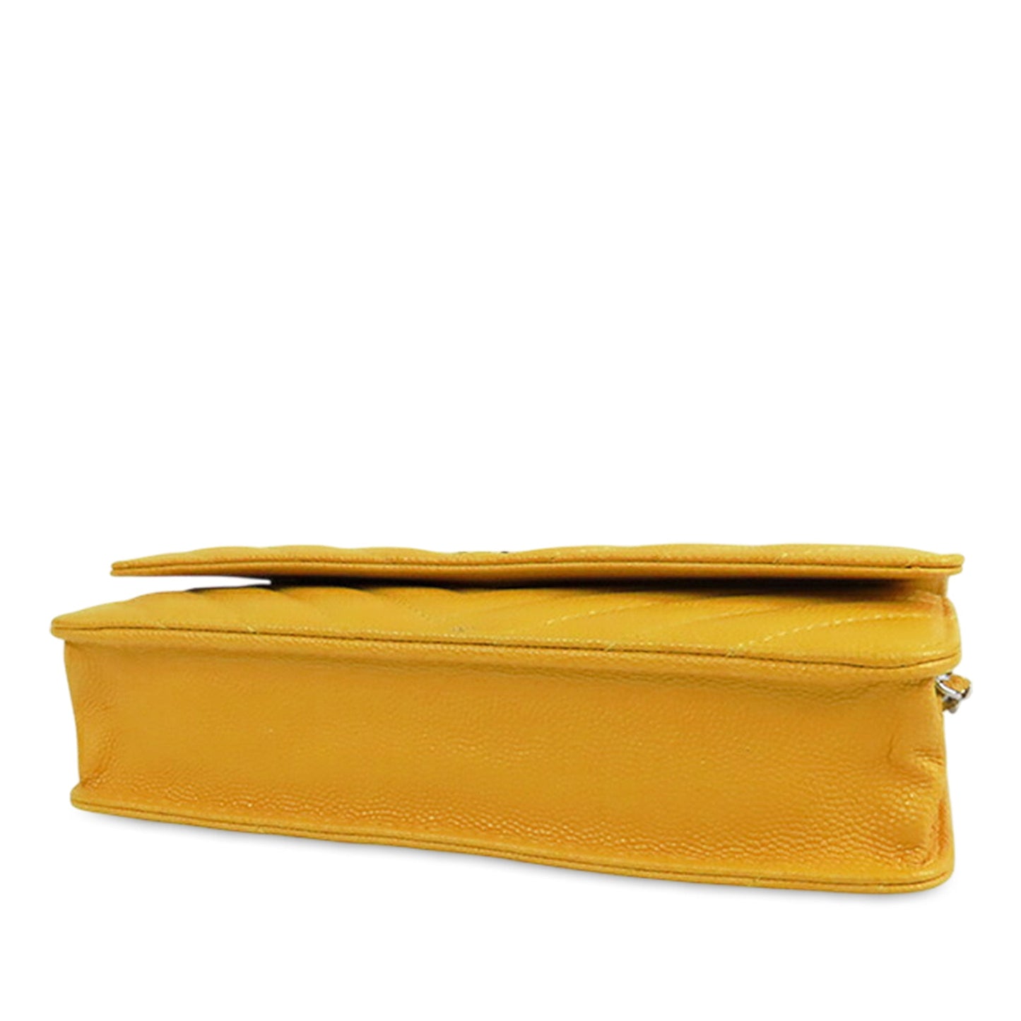 Chanel CC Chevron Caviar Wallet On Chain