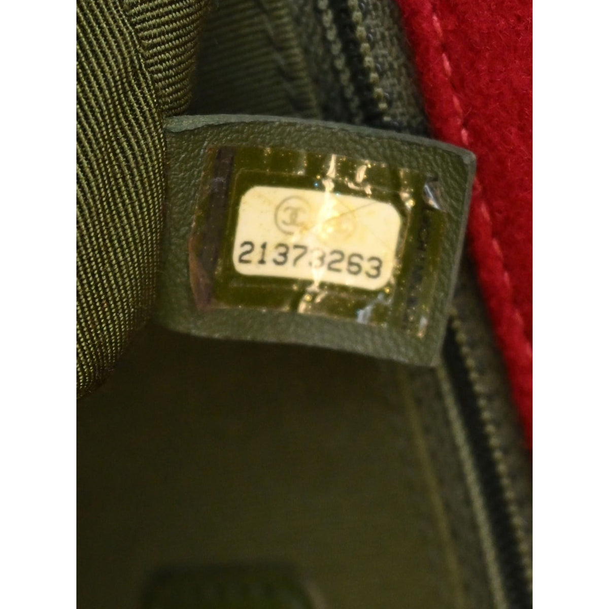 Chanel Medium Quilted Mixed Fibers CC Eyelet Flap — Red