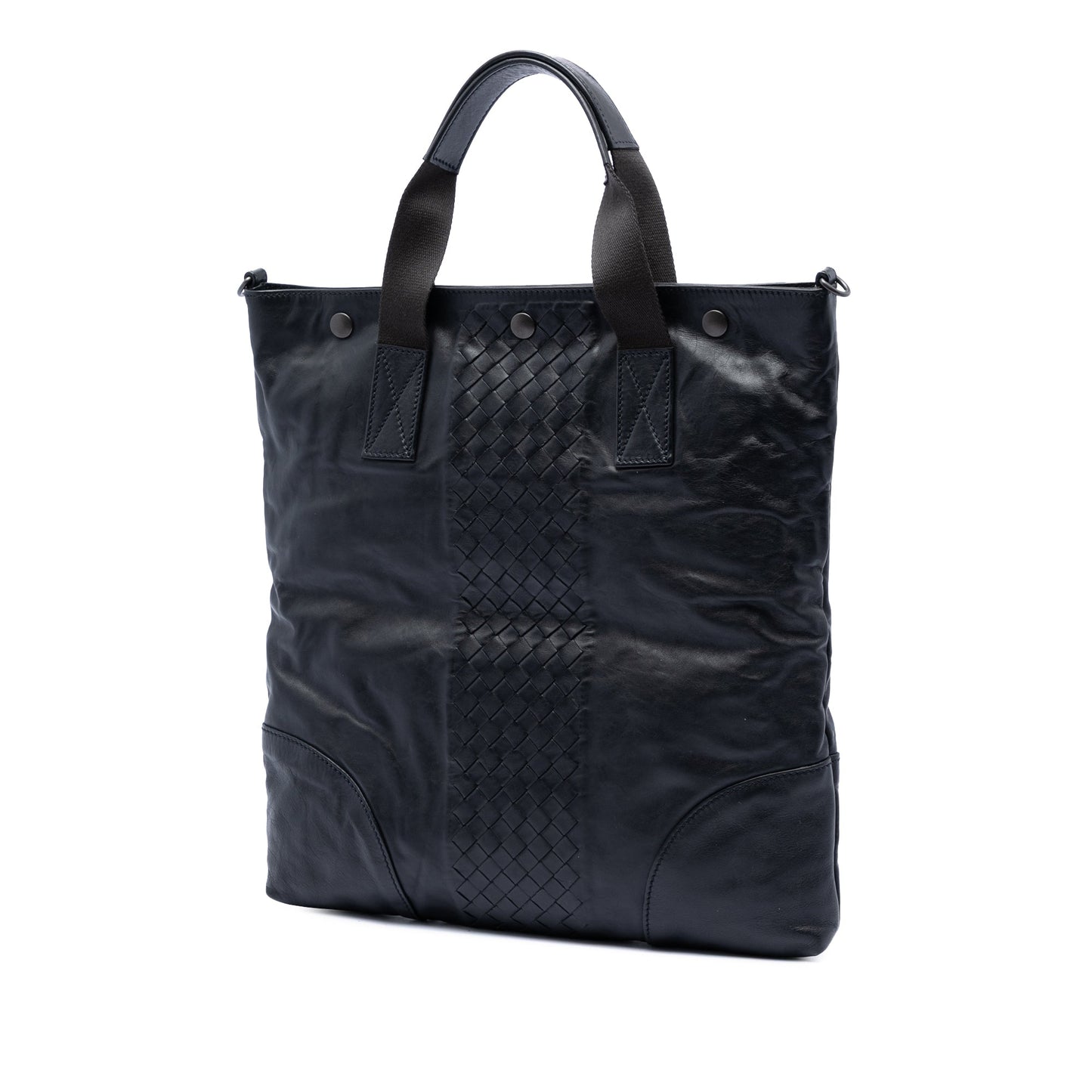 Bottega Veneta Intrecciato Trimmed Nappa Convertible Tote