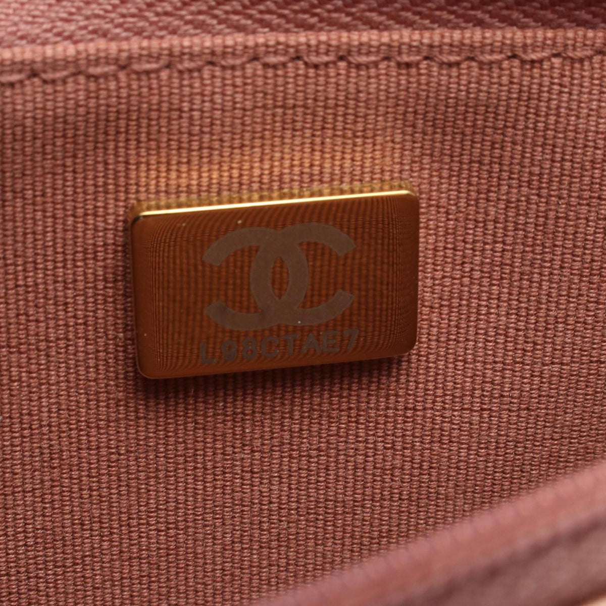 Chanel CC Quilted Metallic Lambskin Wallet on Chain