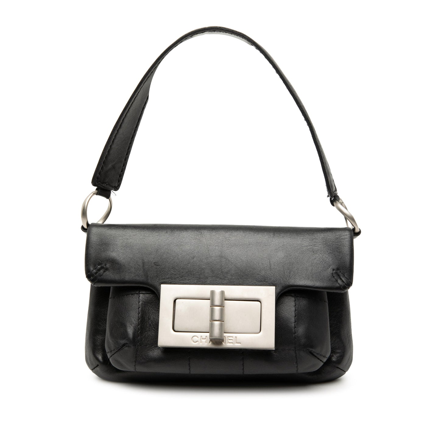 Chanel Mini Calfskin Giant Mademoiselle Turnlock Flap