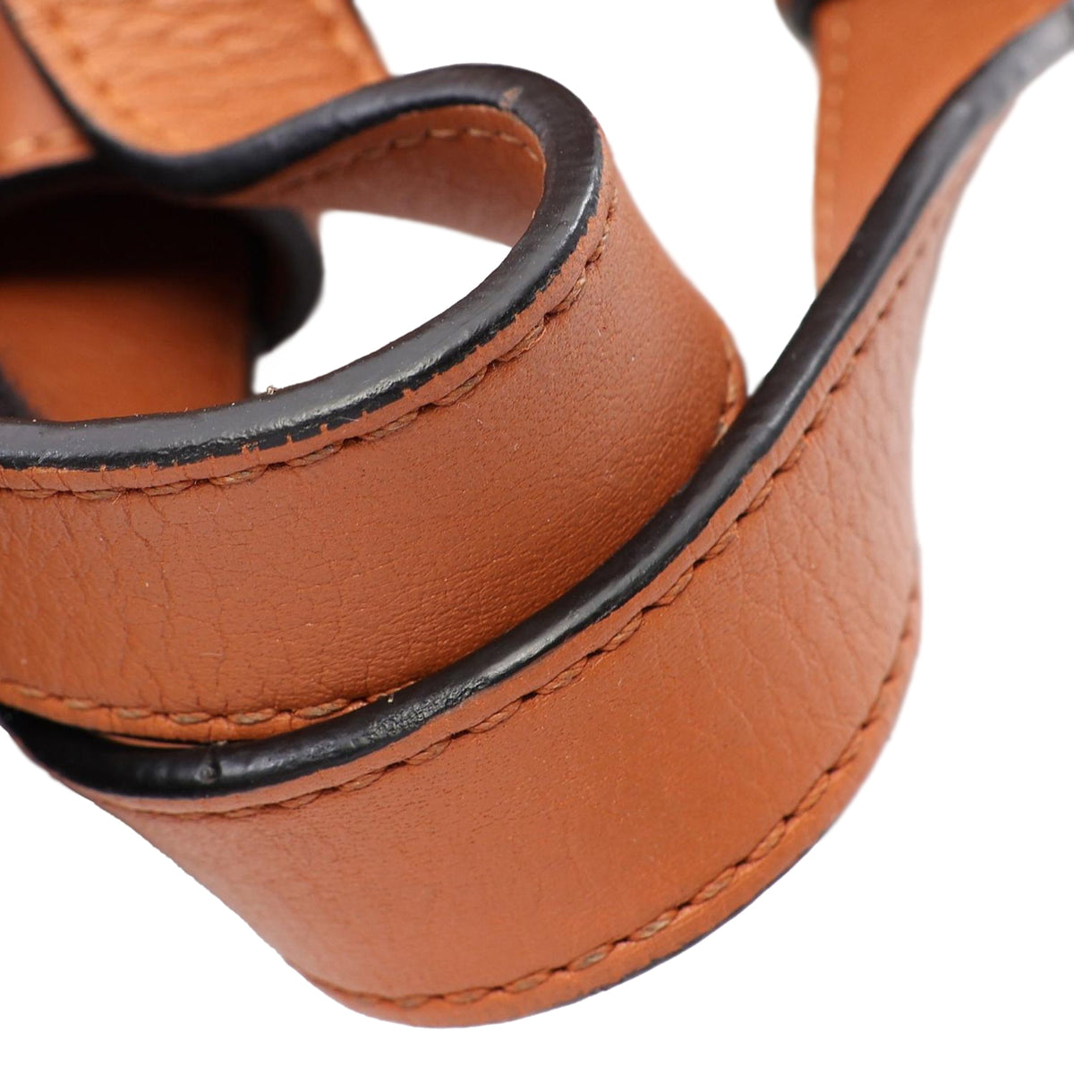 LOEWE Small Leather Hammock Bag — Brown