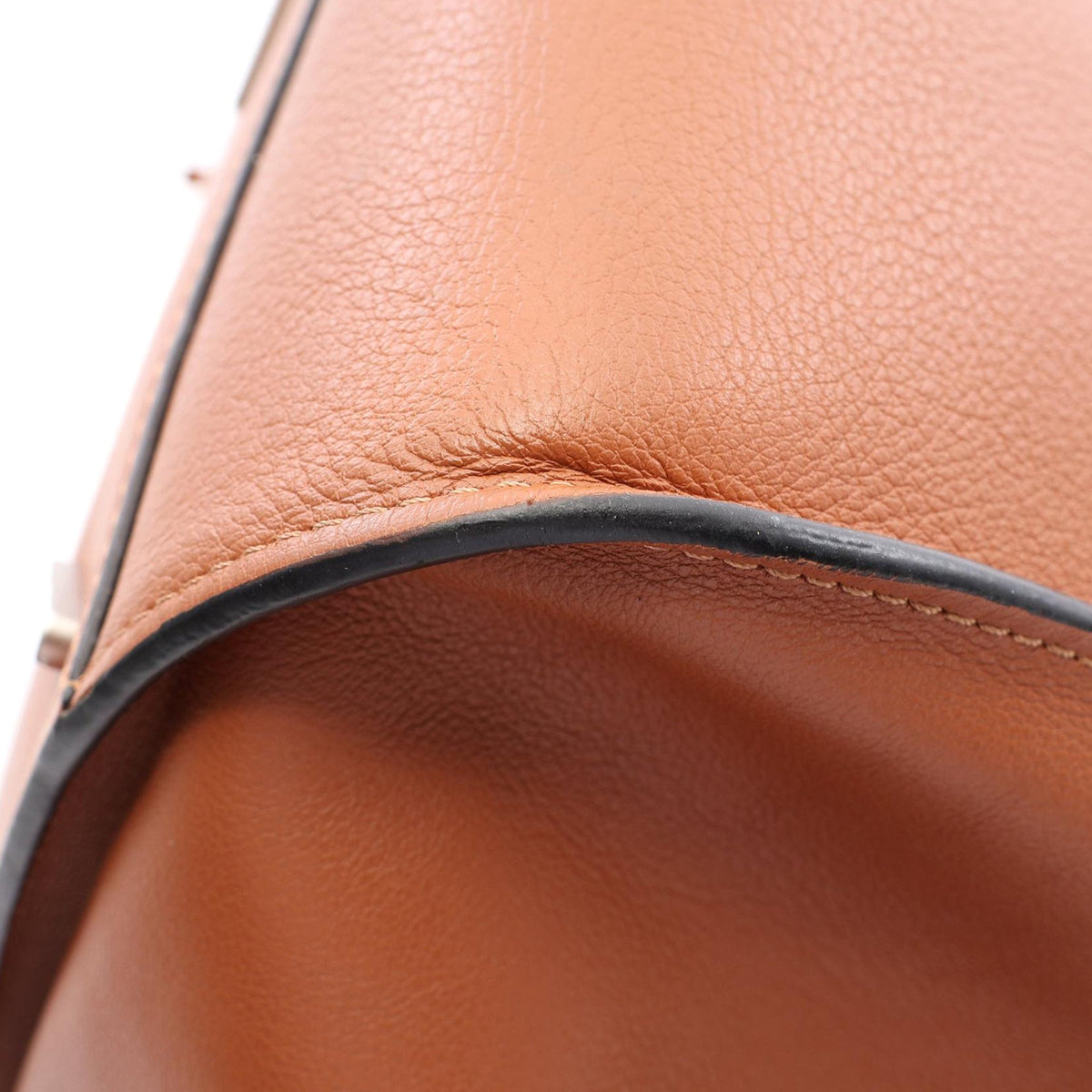 LOEWE Small Leather Hammock Bag — Brown