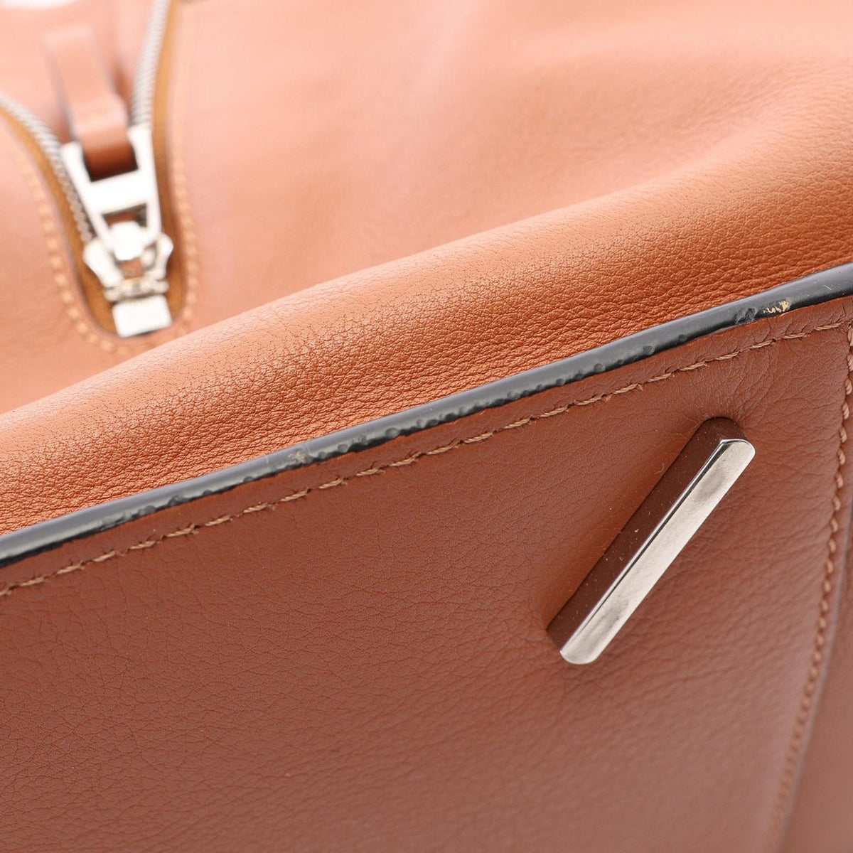 LOEWE Small Leather Hammock Bag — Brown