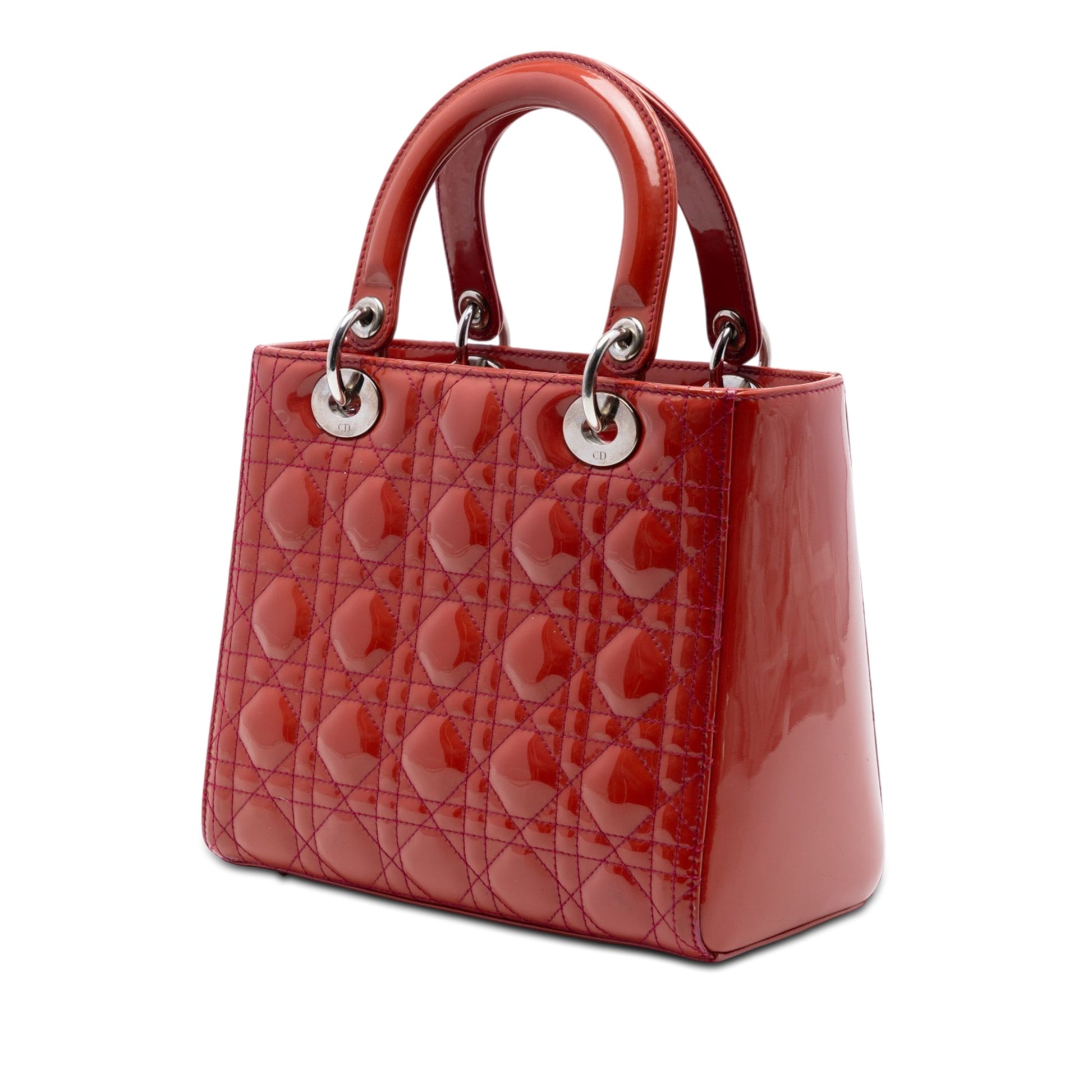 Dior Medium Patent Cannage Lady Dior