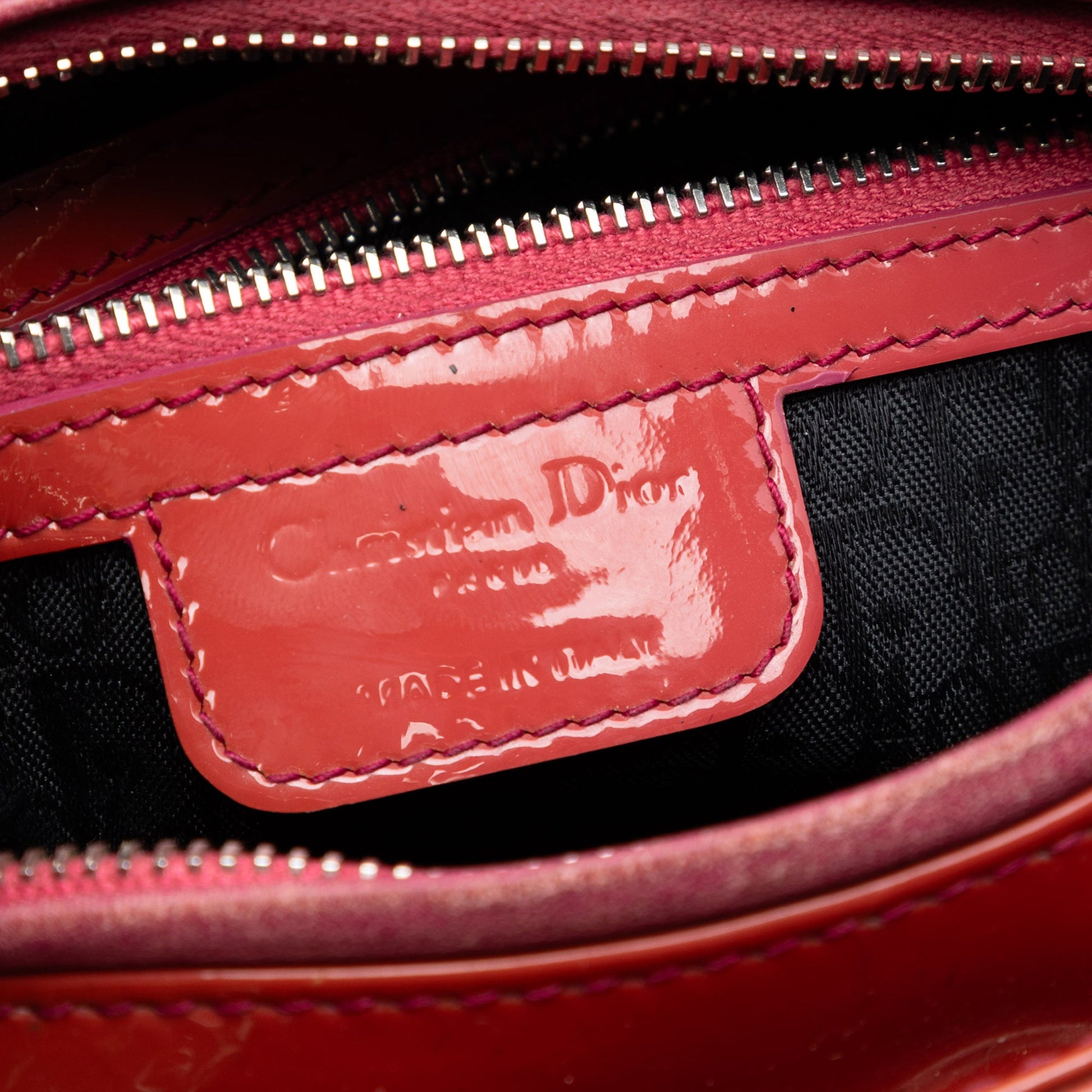 Dior Medium Patent Cannage Lady Dior