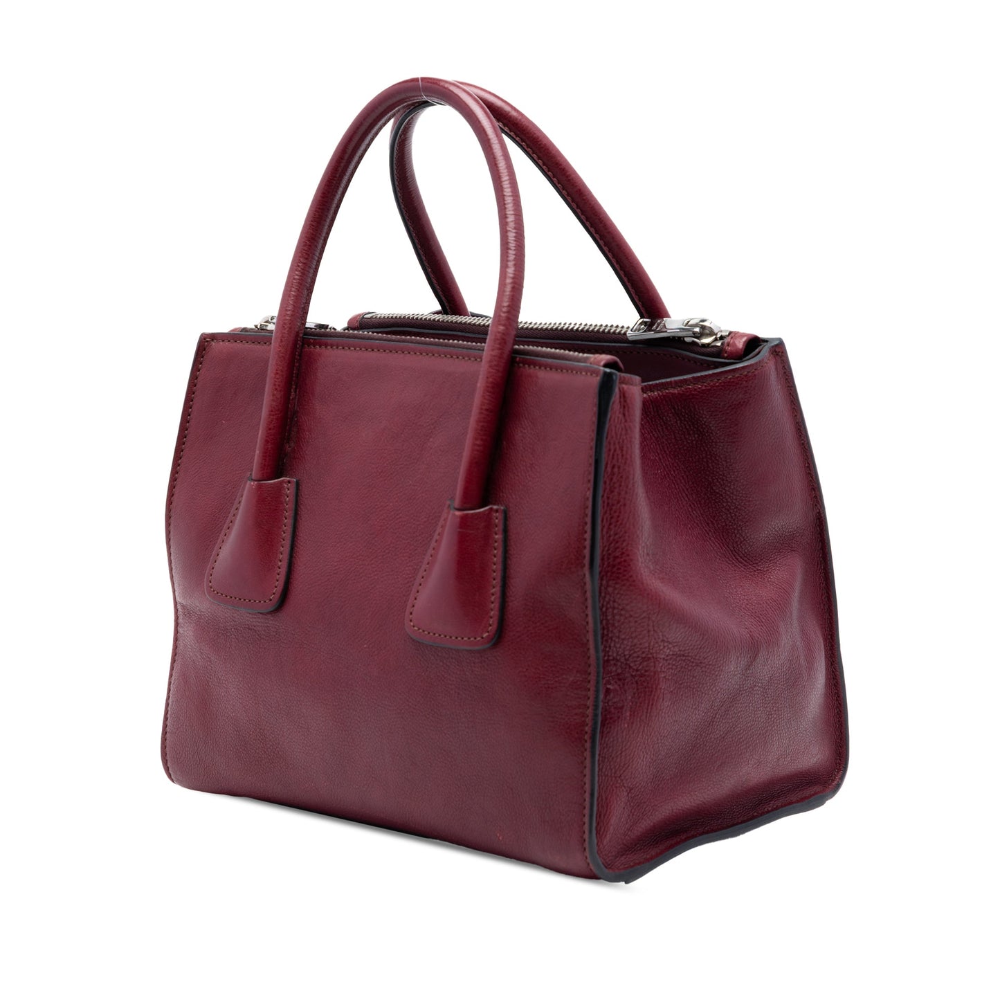 Prada Glace Calf Twin Pocket Satchel