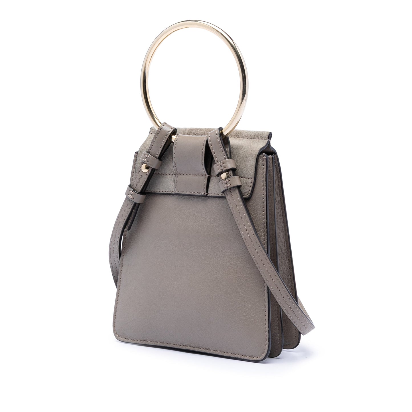 Chloé Mini Calfskin and Suede Faye Bracelet Bag