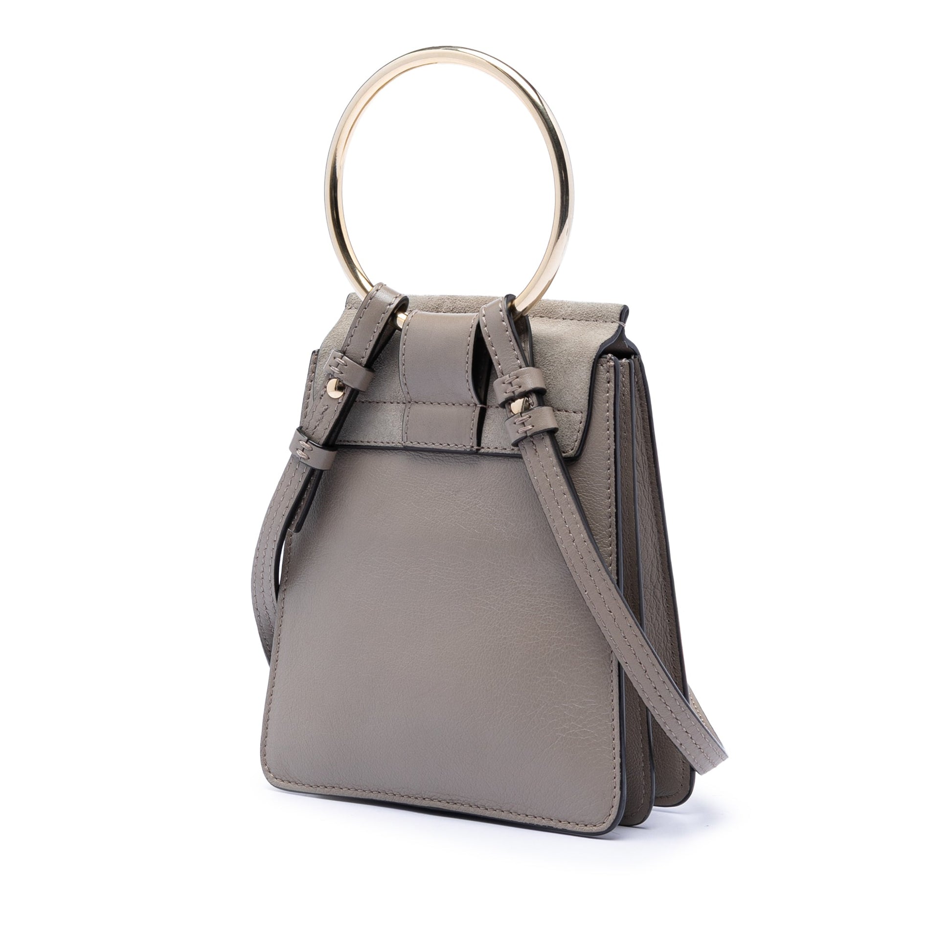Chloé Mini Calfskin and Suede Faye Bracelet Bag