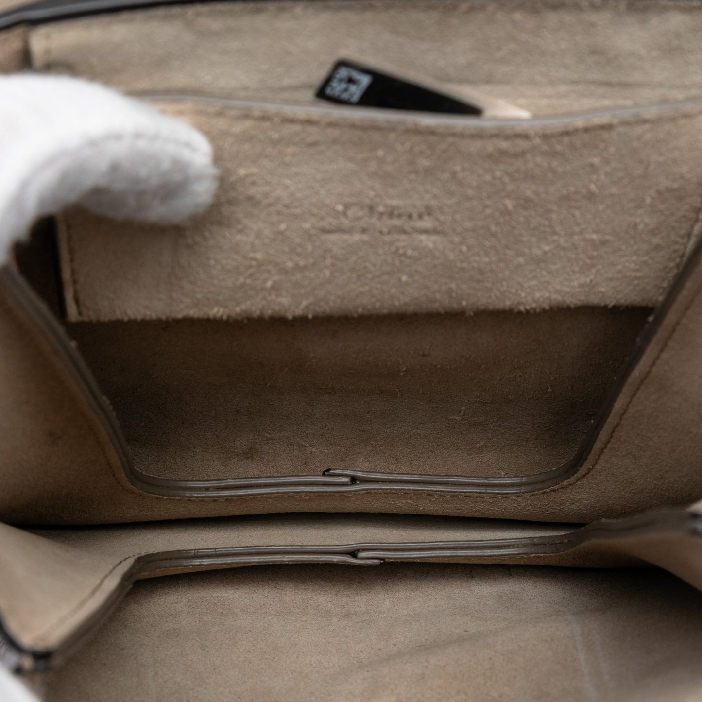 Chloé Mini Calfskin and Suede Faye Bracelet Bag