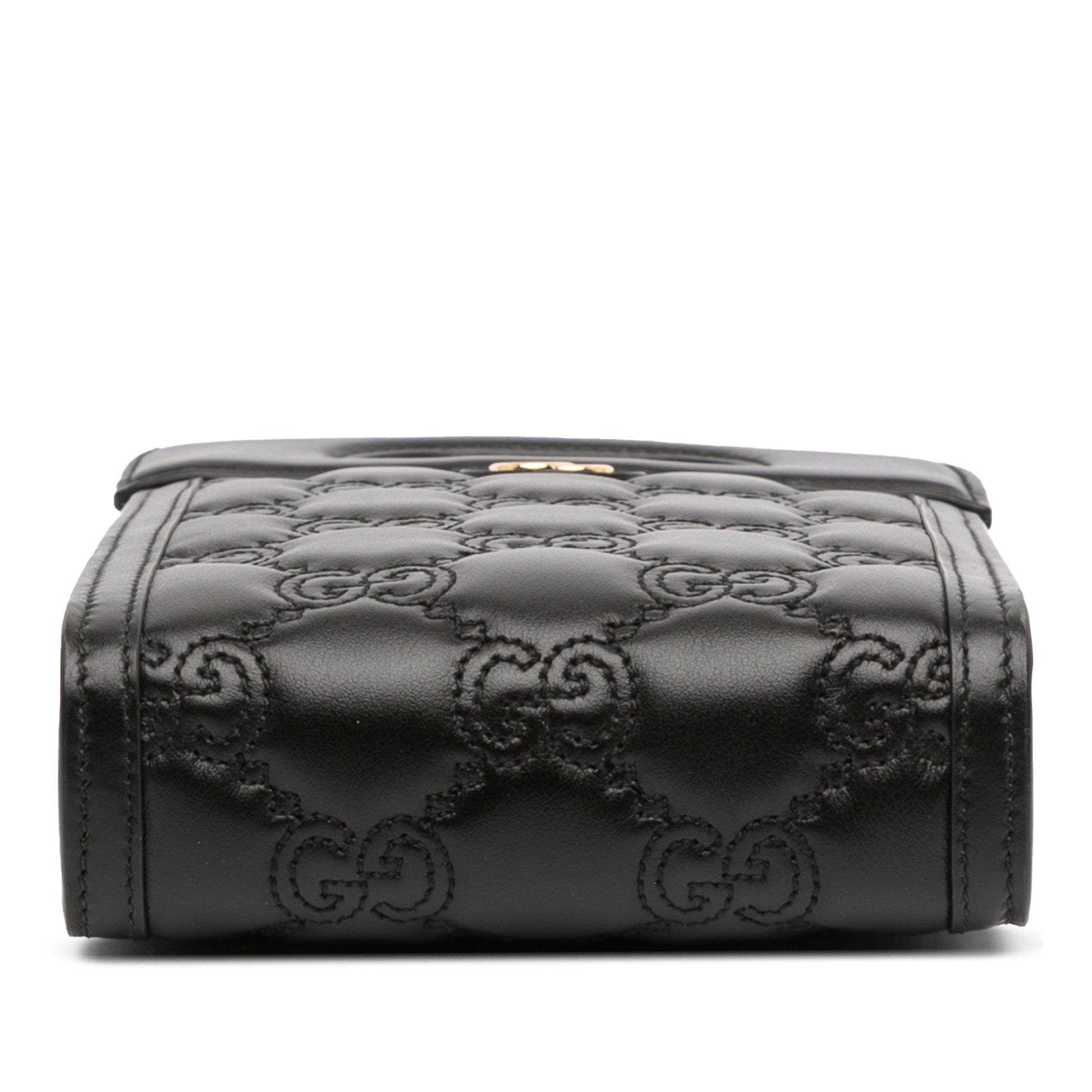 Gucci Mini GG Matelasse Leather Cut Out Handle Satchel