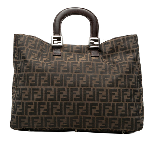 Fendi Large Zucca Canvas Twins Tote