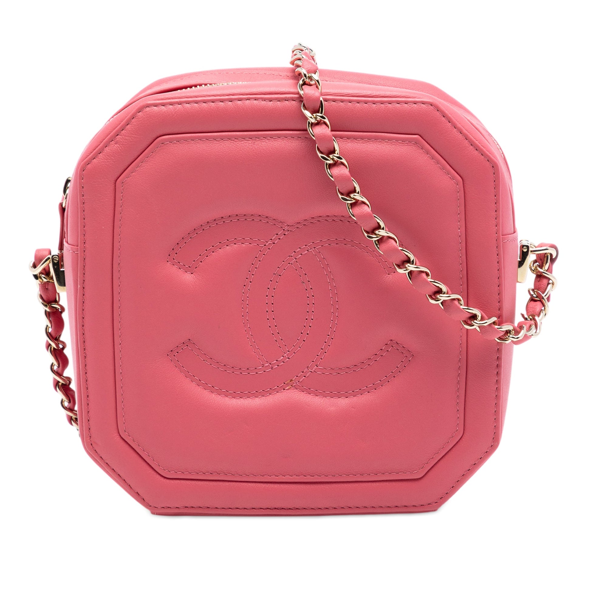 Chanel CC Calfskin Clock Camera Case