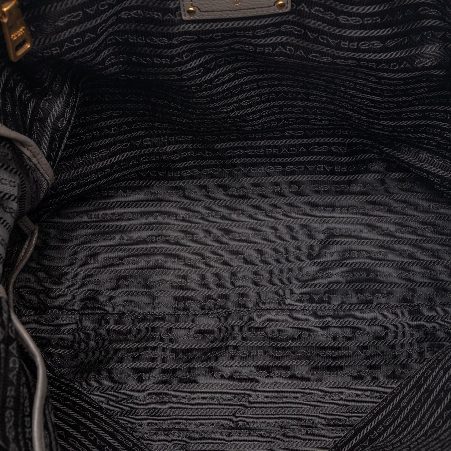 Prada Bicolor Vitello Daino Open Convertible Tote