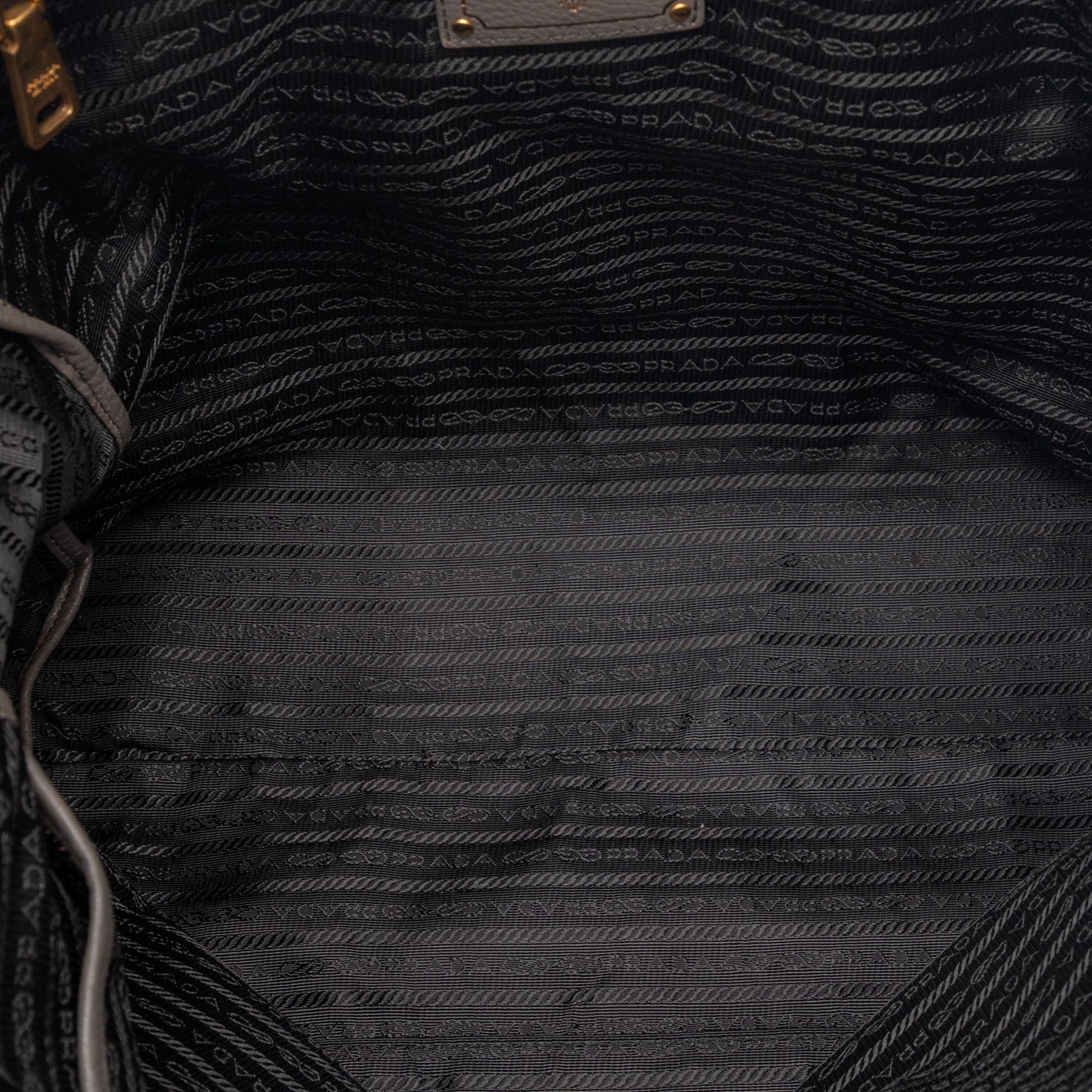 Prada Bicolor Vitello Daino Open Convertible Tote