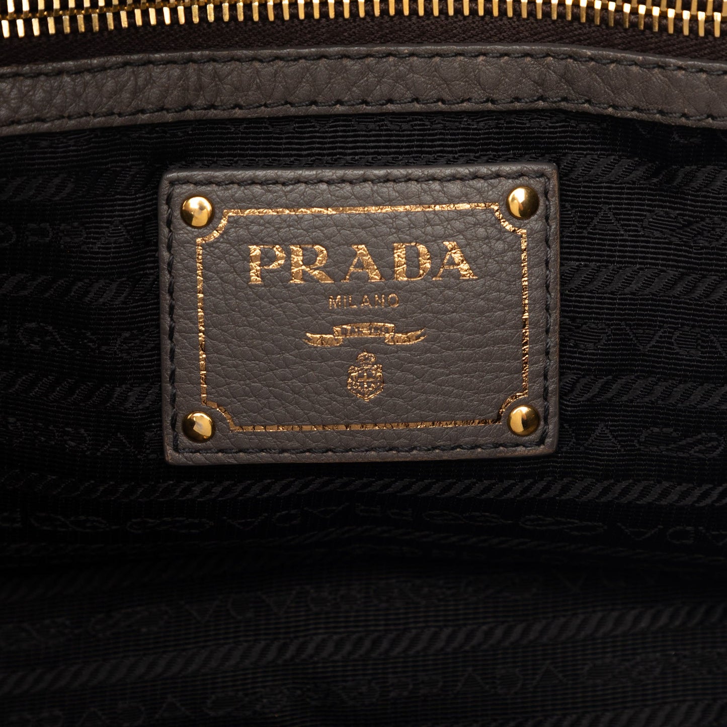 Prada Bicolor Vitello Daino Open Convertible Tote