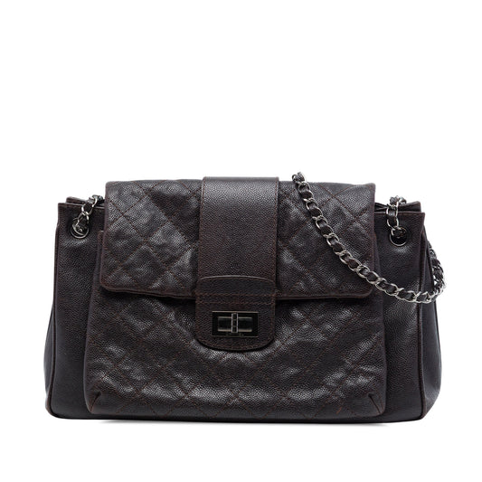 Chanel Quilted Caviar Reissue 2.55 Pocket Mademoiselle Accordion Flap