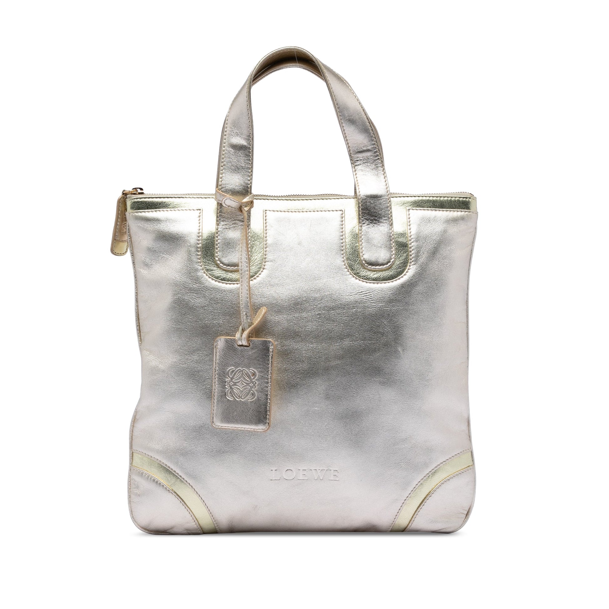 LOEWE Metallic Leather Tote