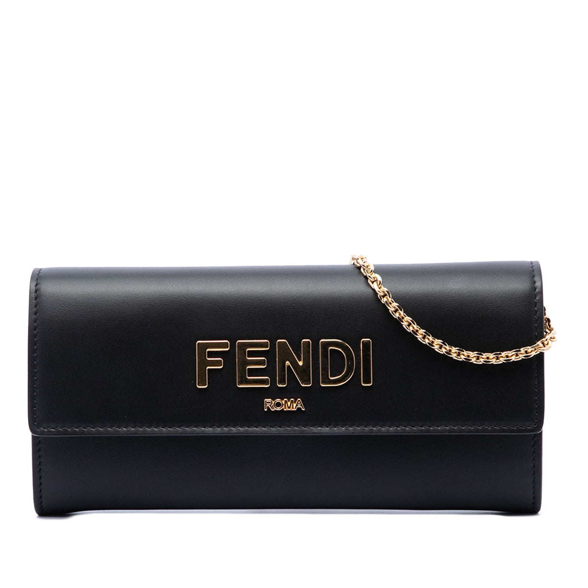 Fendi Leather Roma Continental Wallet On Chain