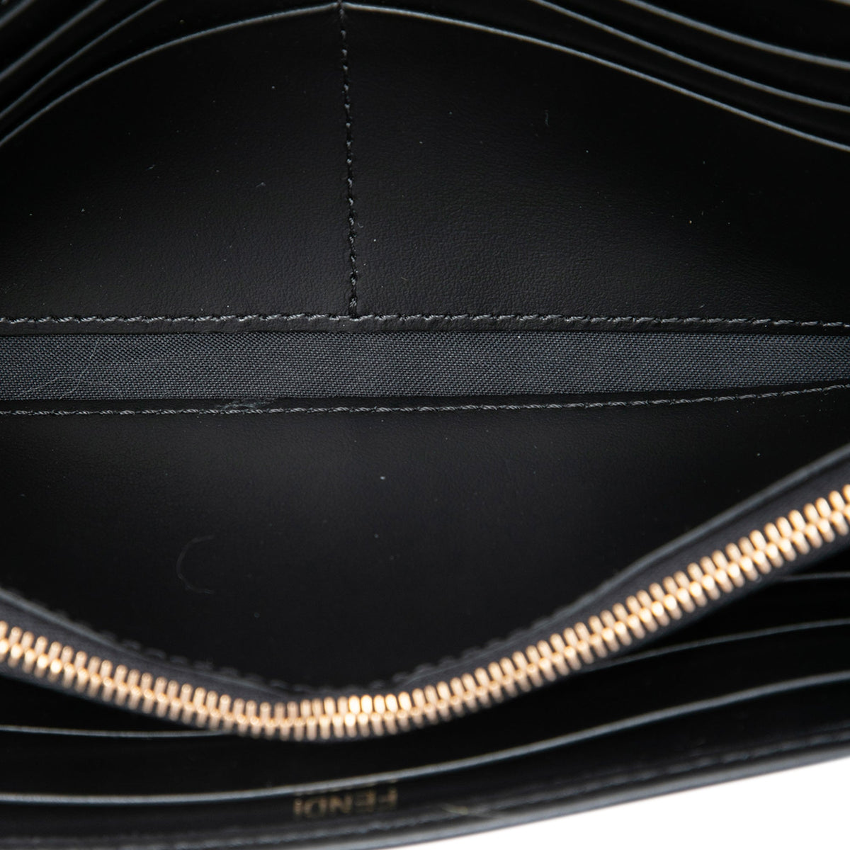 Fendi Leather Roma Continental Wallet On Chain