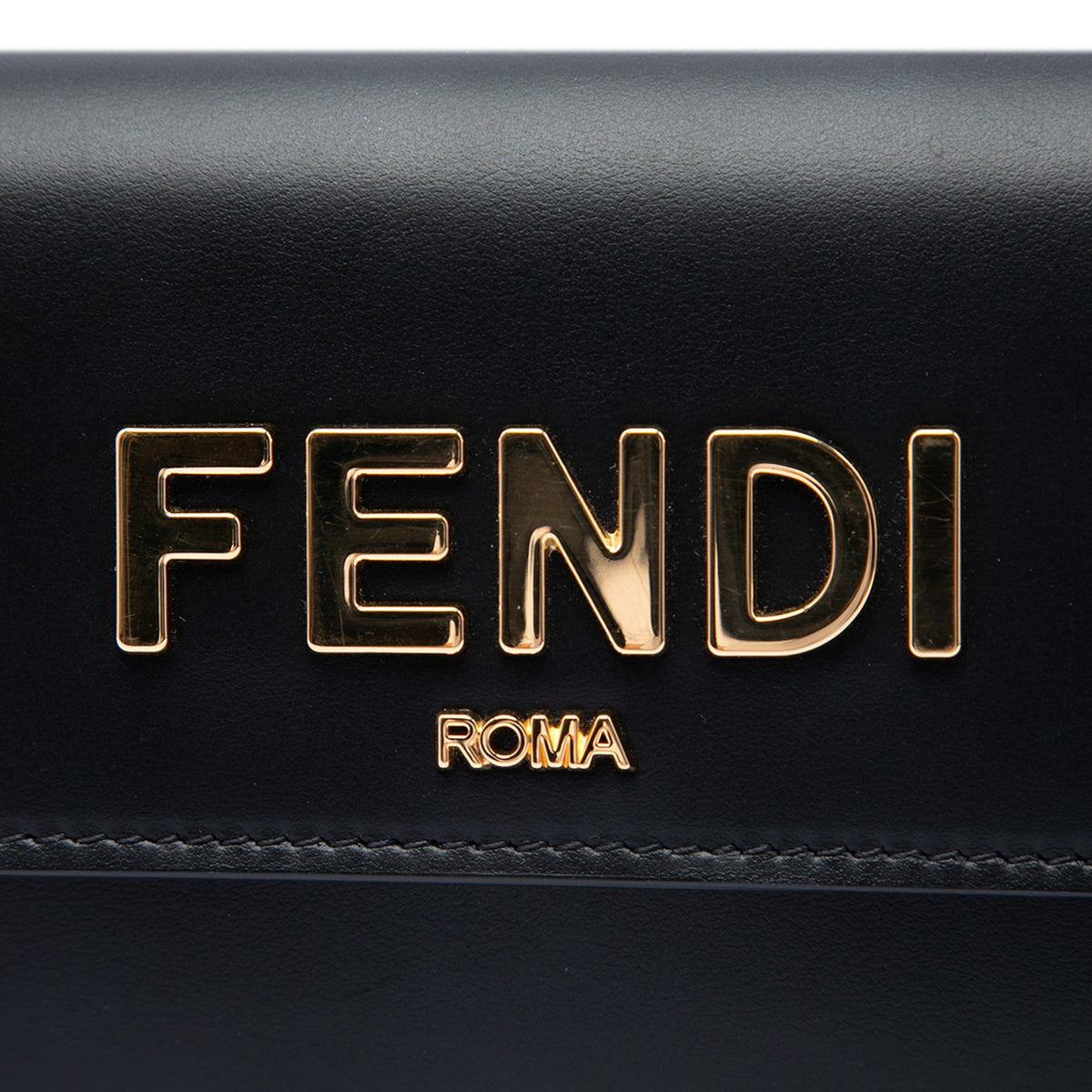 Fendi Leather Roma Continental Wallet On Chain