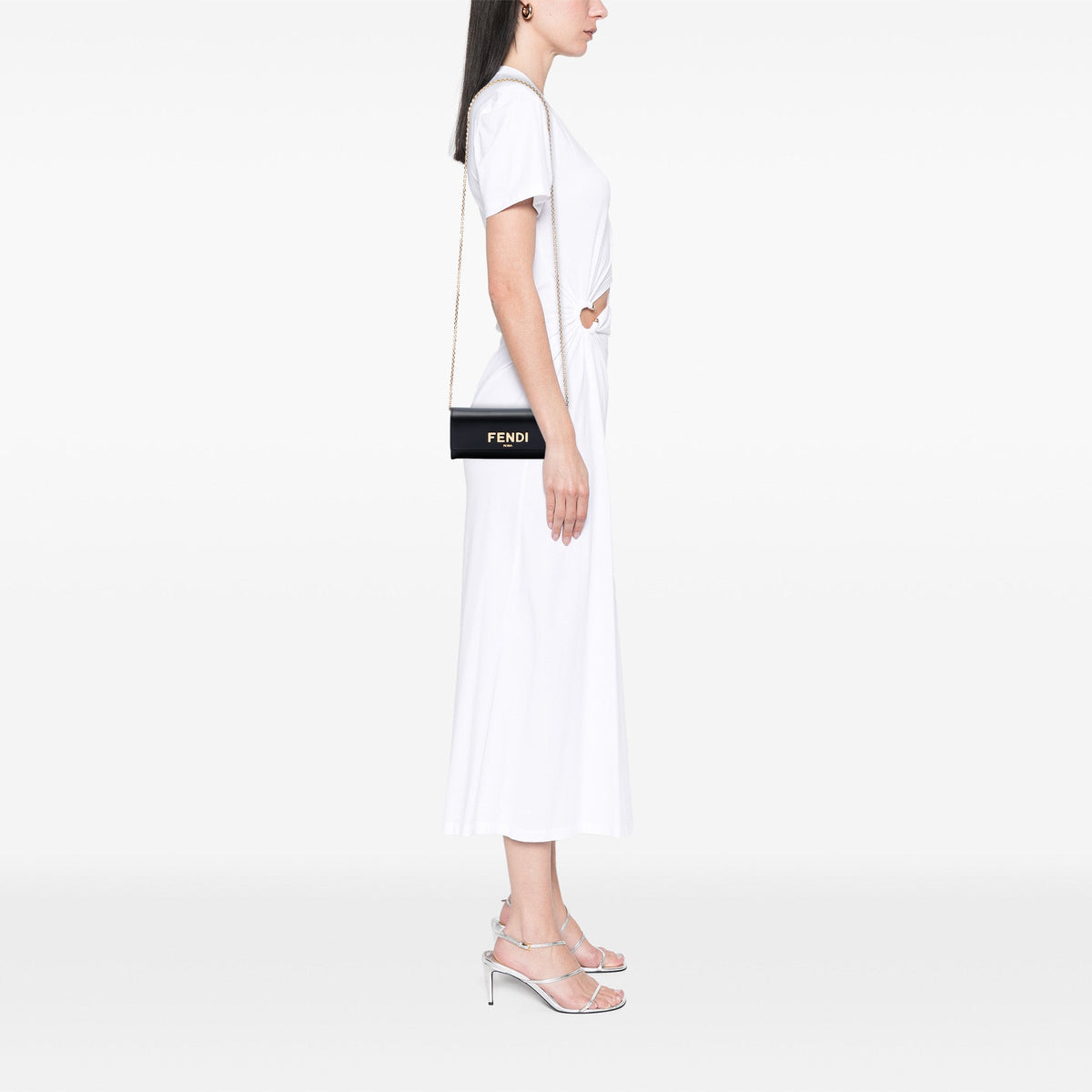 Fendi Leather Roma Continental Wallet On Chain