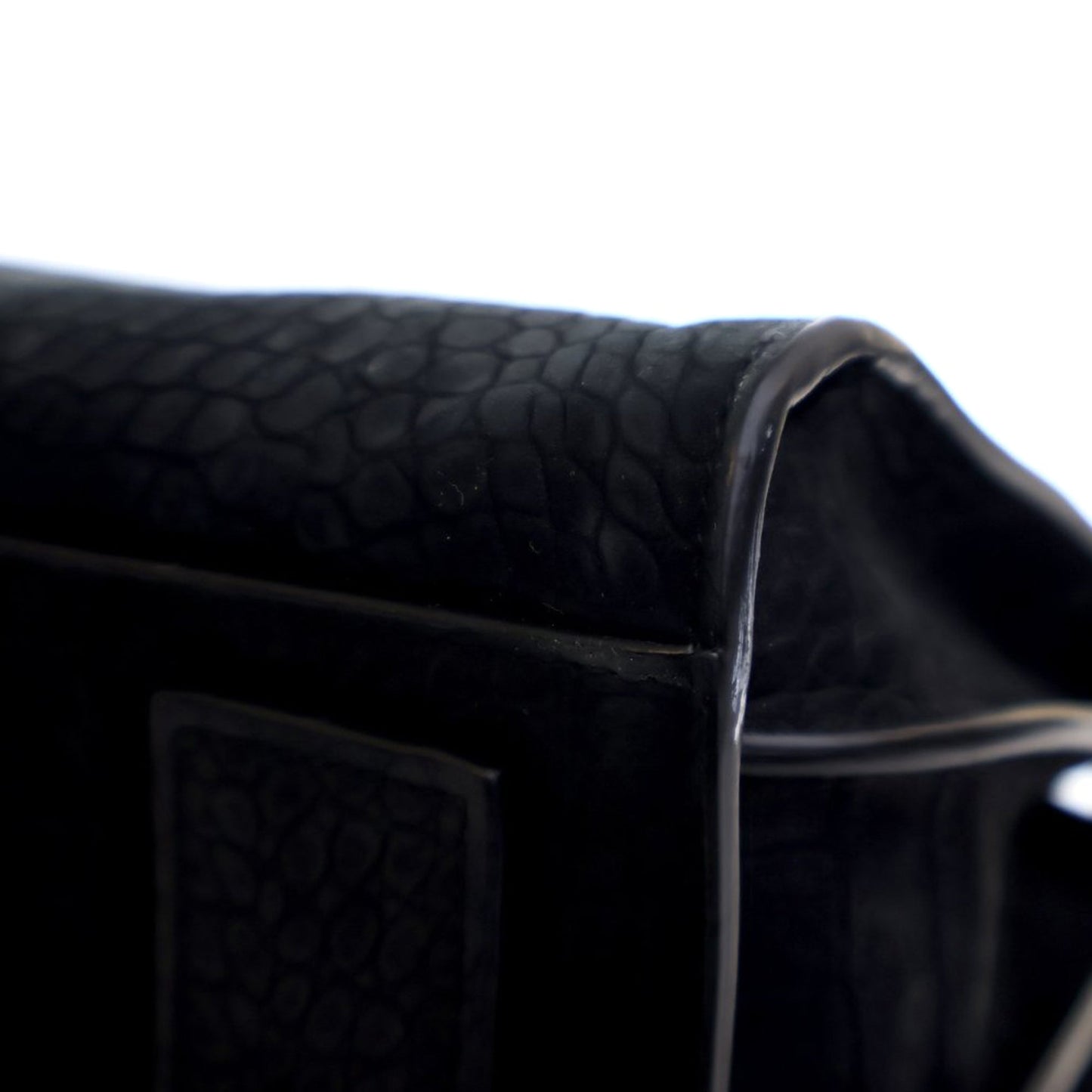 Saint Laurent Small Croc Embossed Suede Sac De Jour Satchel