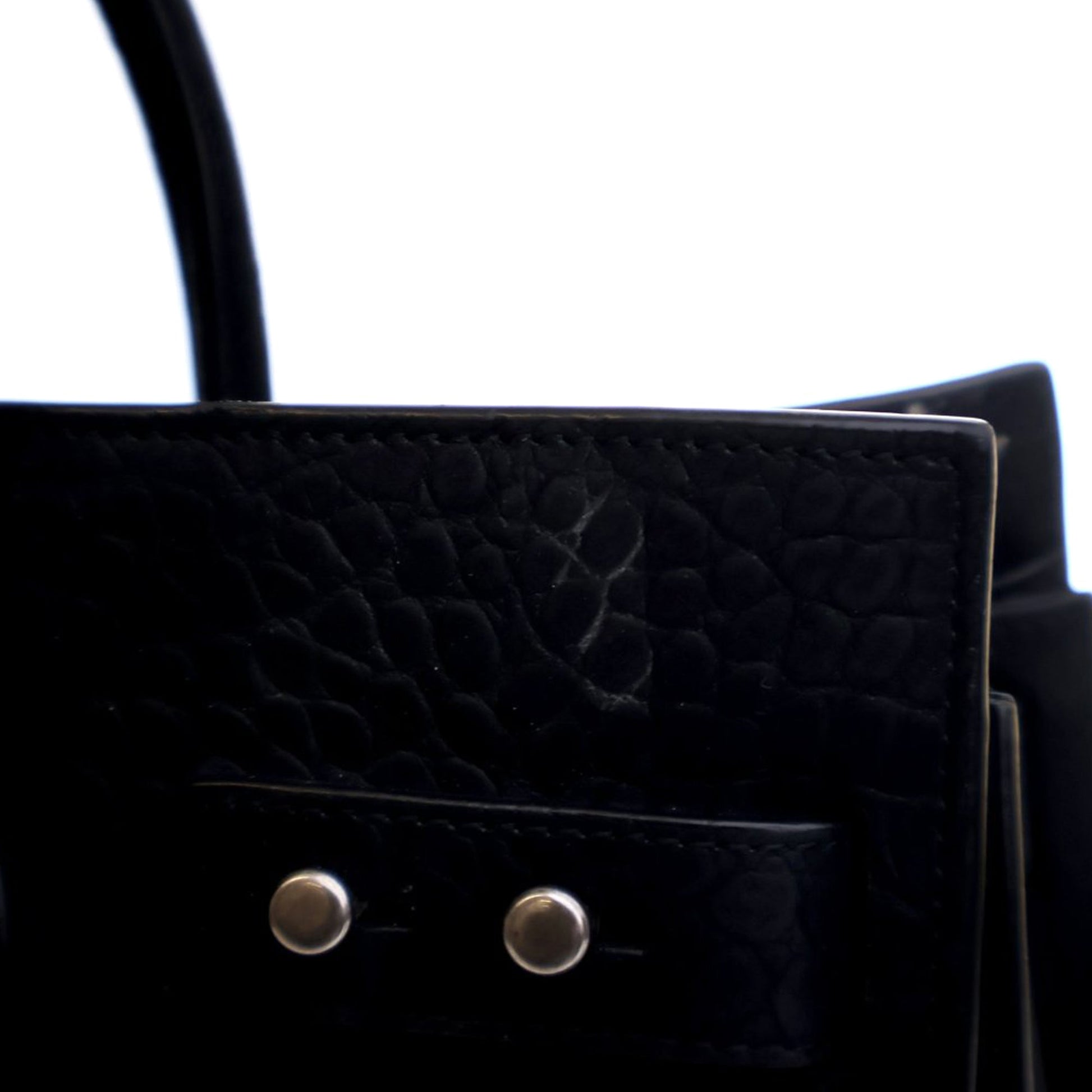 Saint Laurent Small Croc Embossed Suede Sac De Jour Satchel