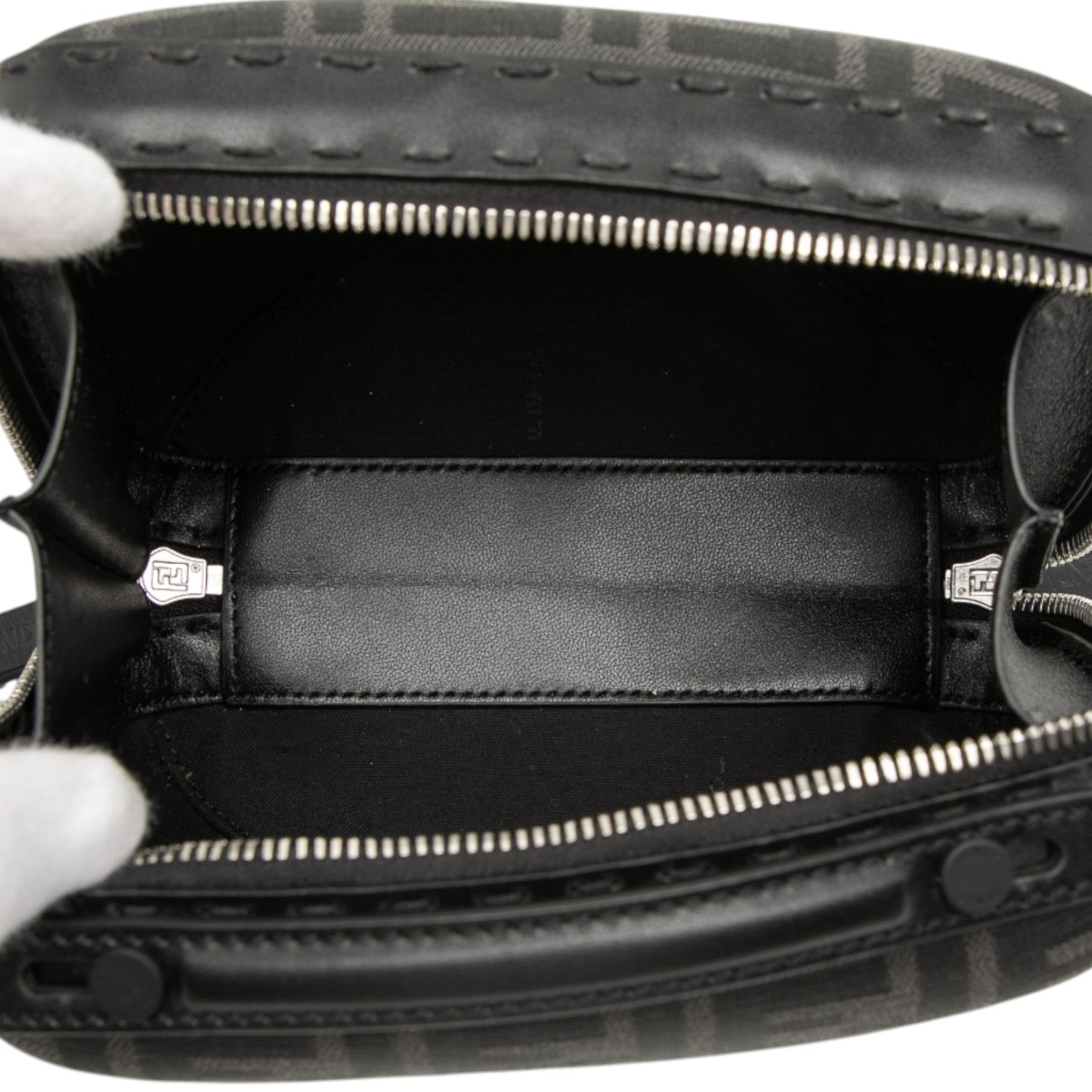 Fendi Mini Zucca Canvas Suitcase Bag
