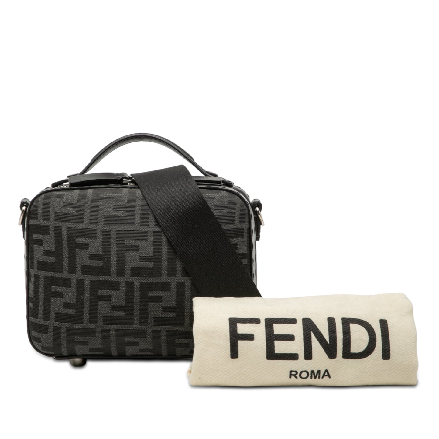 Fendi Mini Zucca Canvas Suitcase Bag