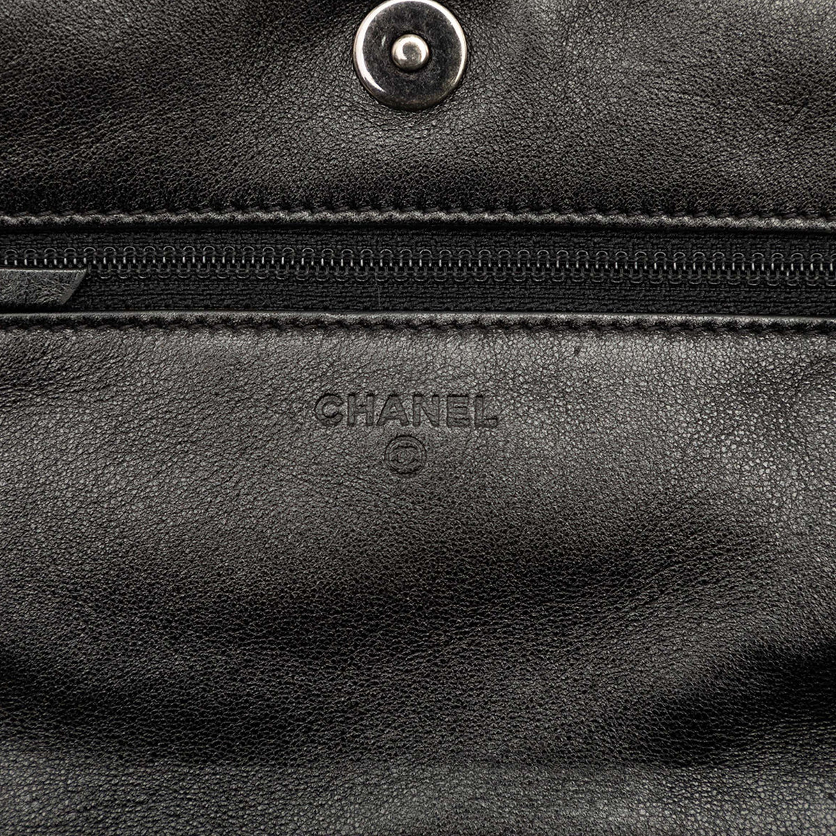 Chanel CC Quilted Lambskin Full Flap Wallet on Chain