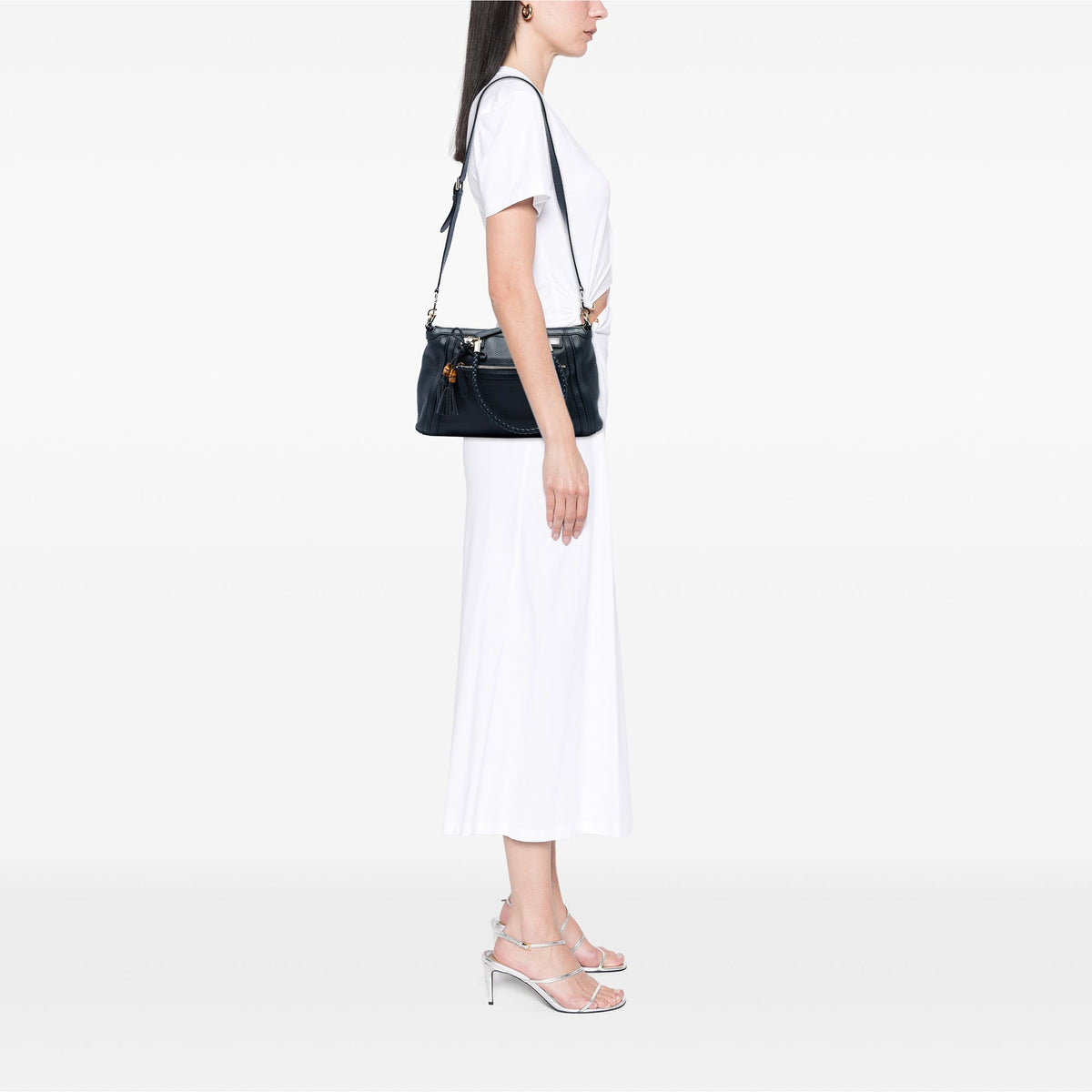 Gucci Pebbled Calfskin Bella Satchel
