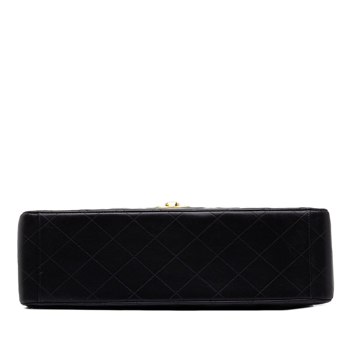 Chanel Maxi XL Classic Lambskin Single Flap — Black