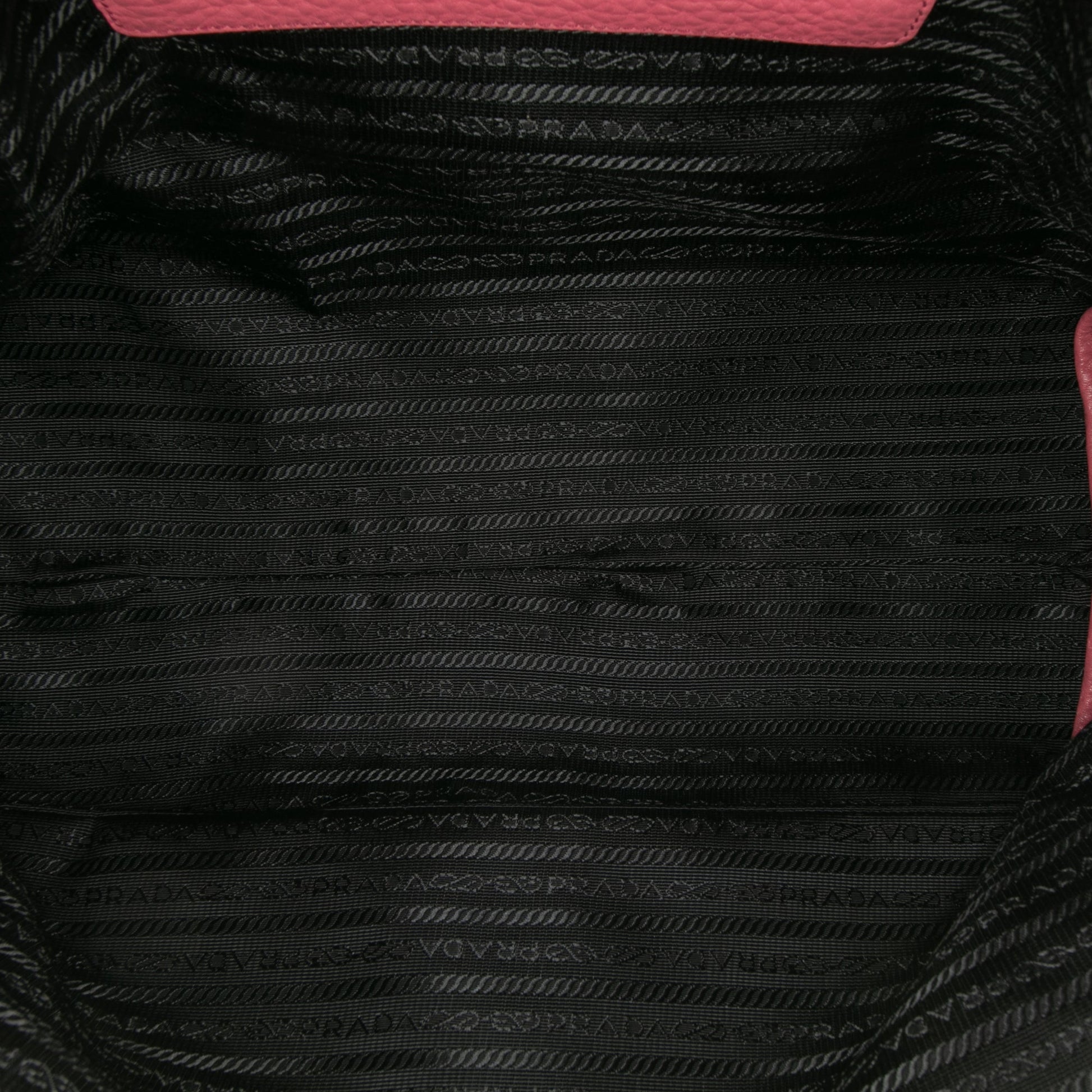 Prada Vitello Daino Open Convertible Tote