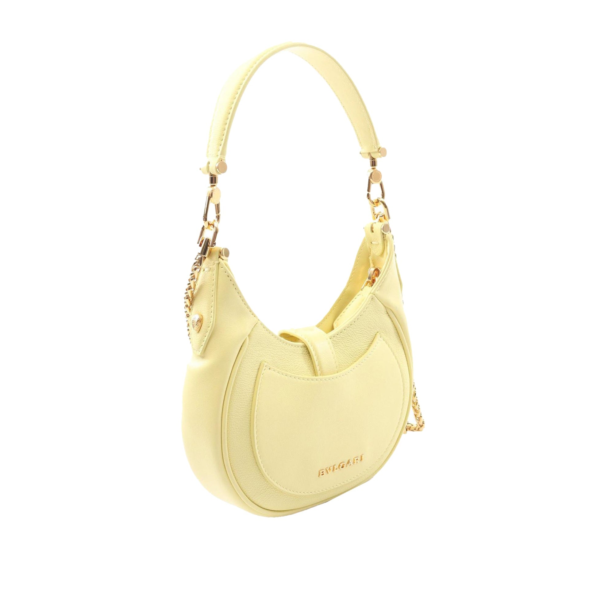 Bvlgari Small Leather Serpenti Ellipse Satchel