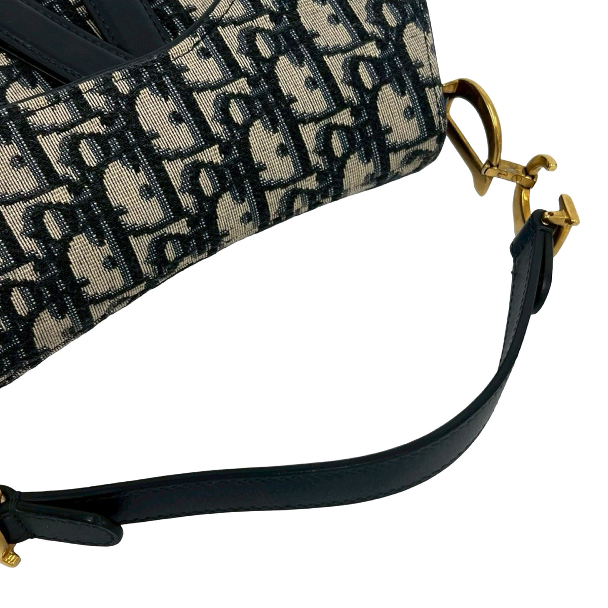 Dior Mini Oblique Canvas Saddle Bag